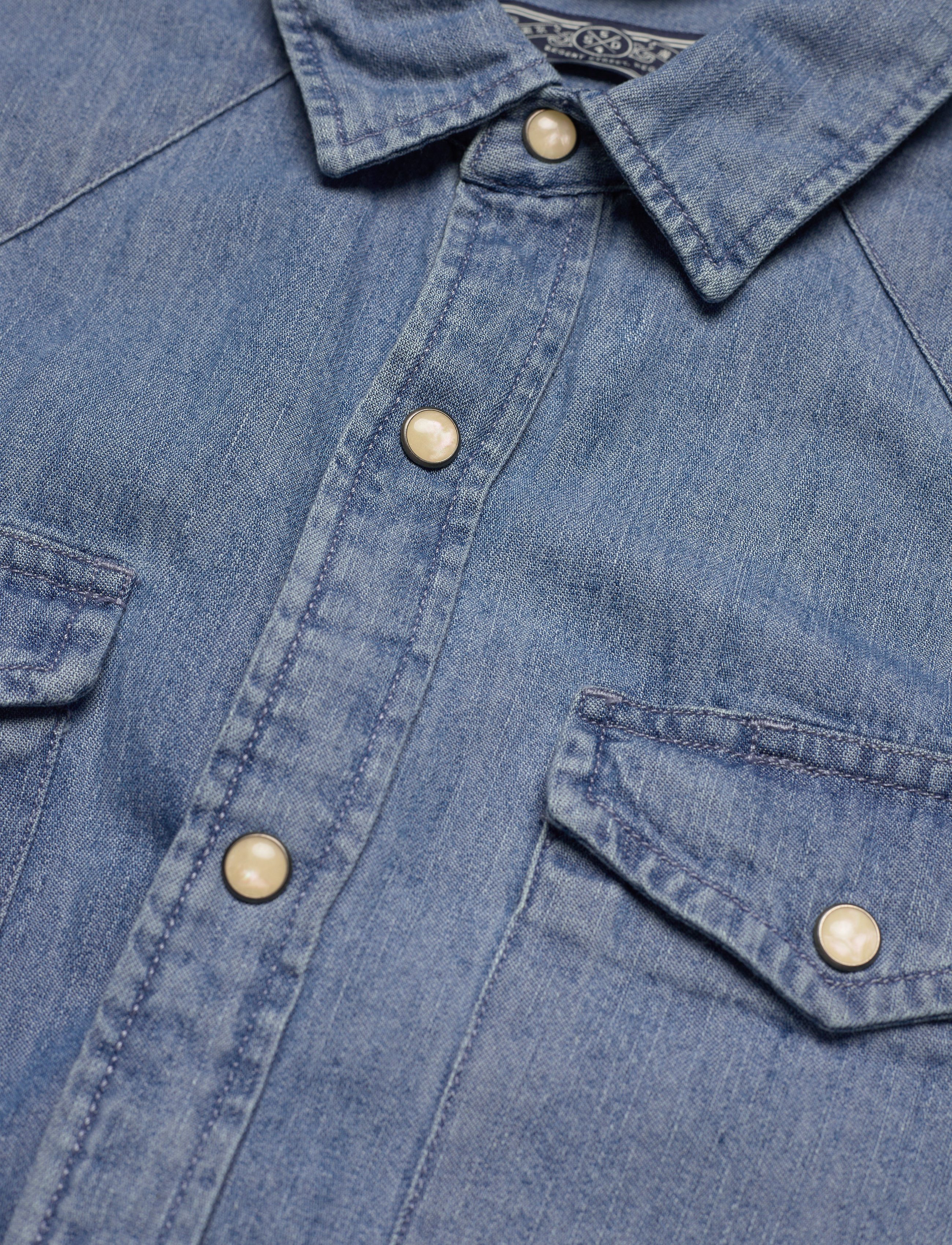 Superdry - VINTAGE WESTERN SHIRT - light wash - 5