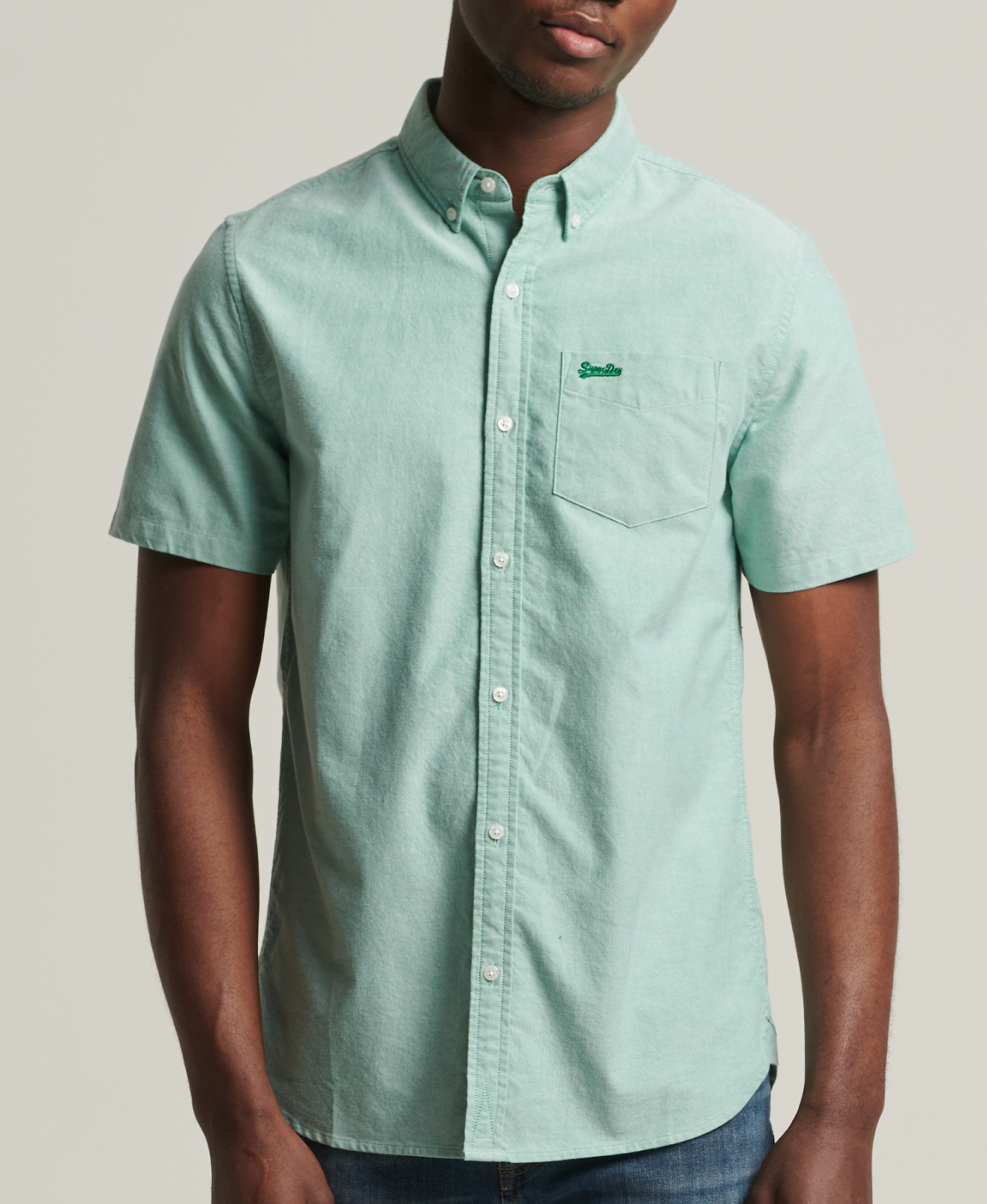 Superdry - VINTAGE OXFORD S/S SHIRT - botanical green - 3