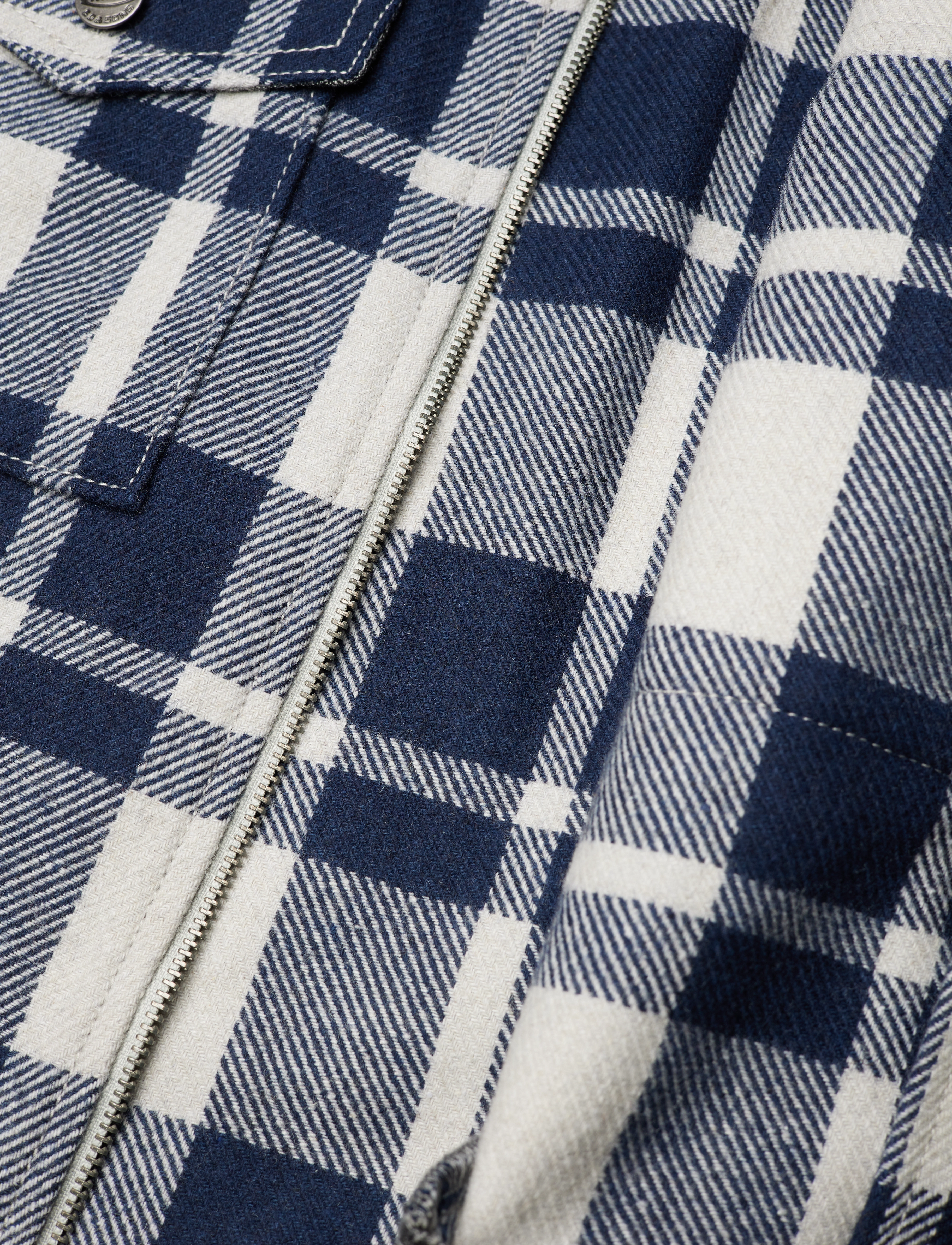 Superdry - VINTAGE WOOL ZIP OVERSHIRT - roscoe check ecru - 5