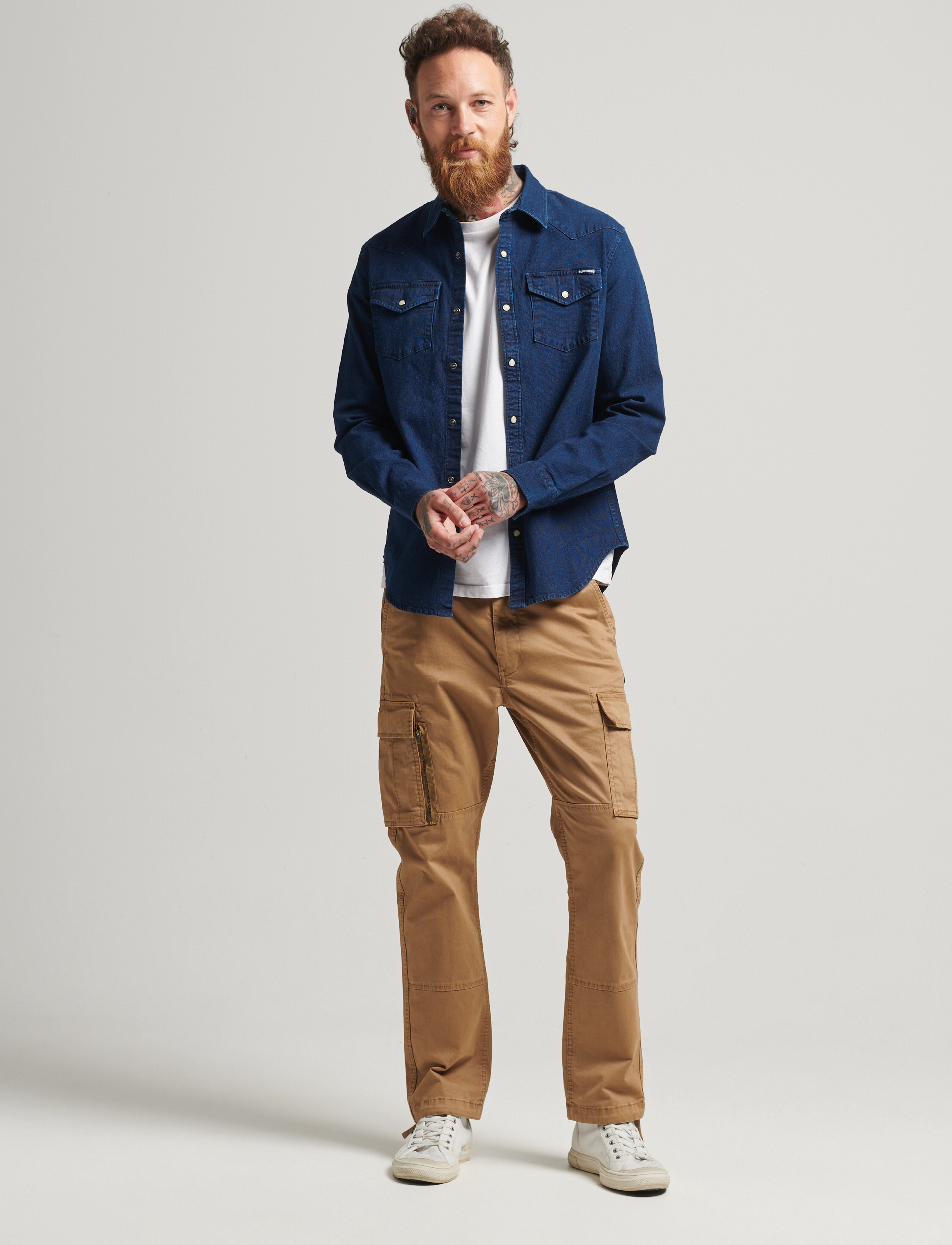 Superdry - VINTAGE WESTERN SHIRT - indigo mid wash - 3