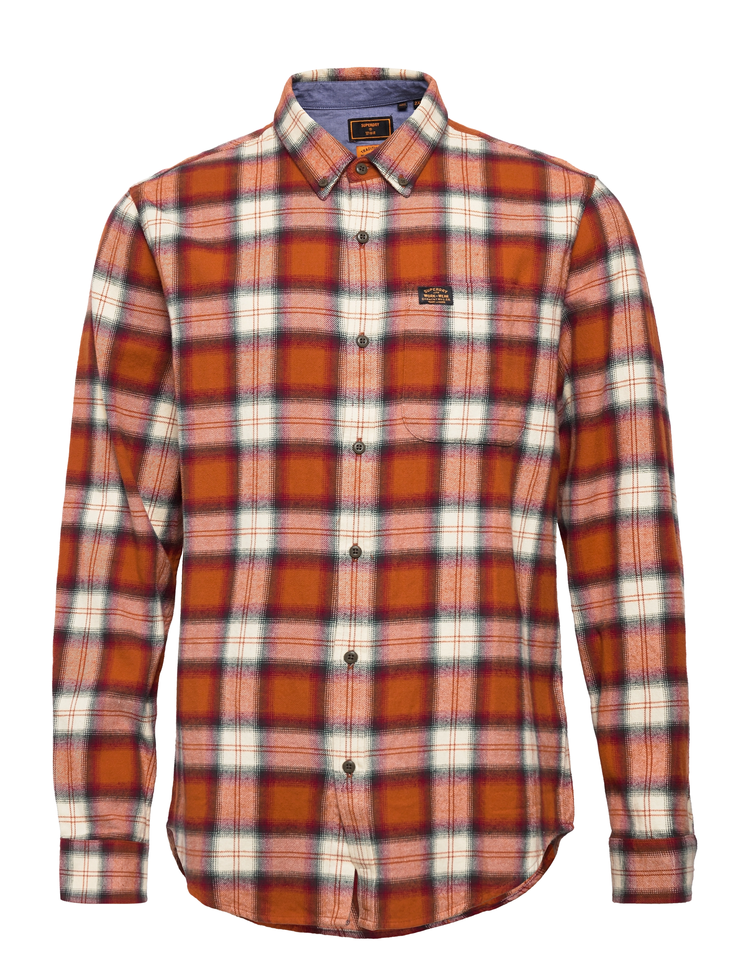 RODRICK CHECK RUSTY ORANGE