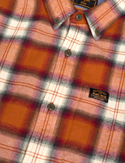 Superdry - VINTAGE LUMBERJACK SHIRT - rutiga skjortor - rodrick check rusty orange - 6