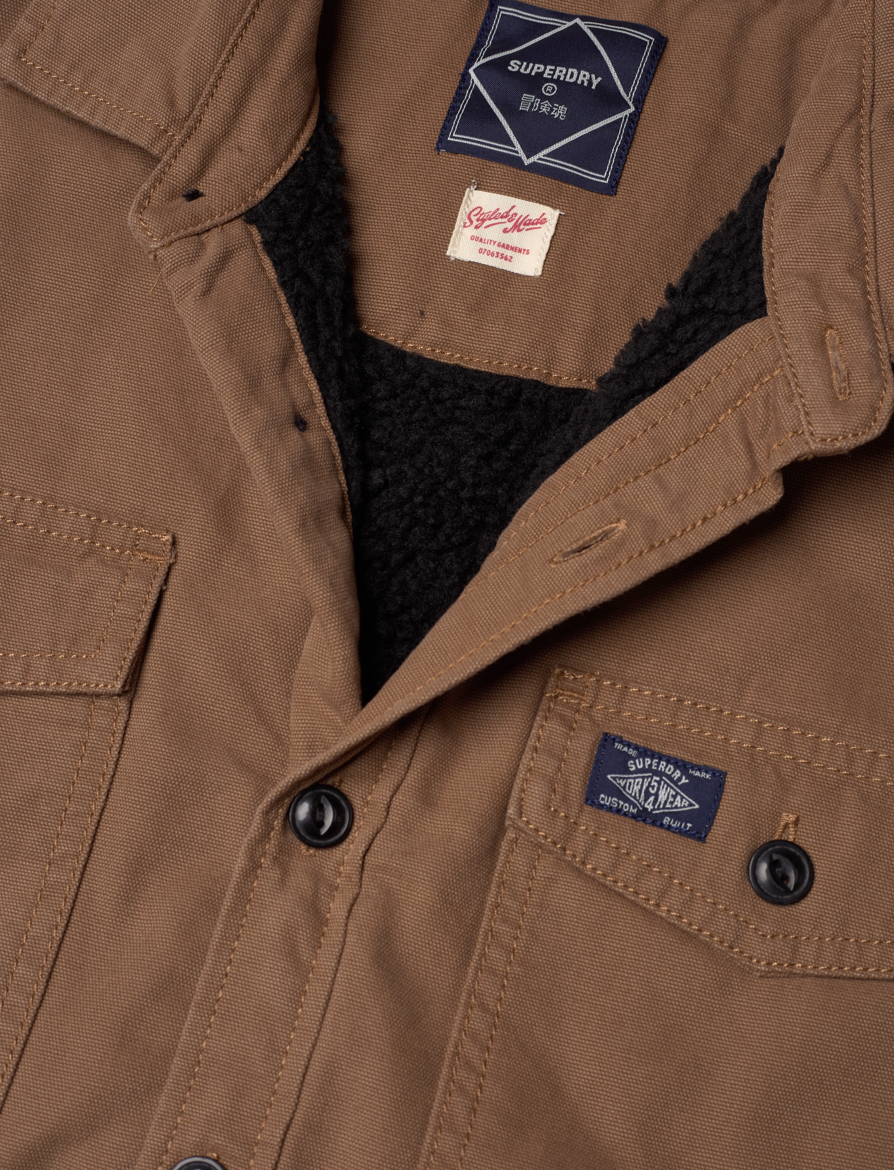 Superdry - VINTAGE BORG LINED MILLER - tabacco - 2
