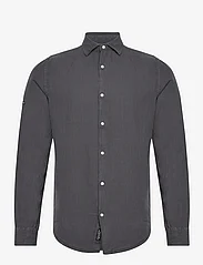 Superdry - STUDIOS CASUAL LINEN L/S SHIRT - linen shirts - castlerock grey - 0