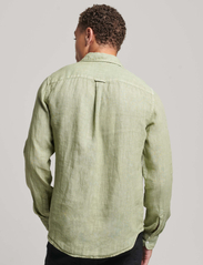 Superdry - STUDIOS CASUAL LINEN L/S SHIRT - linen shirts - greenstone - 3