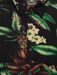 Superdry - VINTAGE HAWAIIAN S/S SHIRT - short-sleeved t-shirts - black pineapples - 3