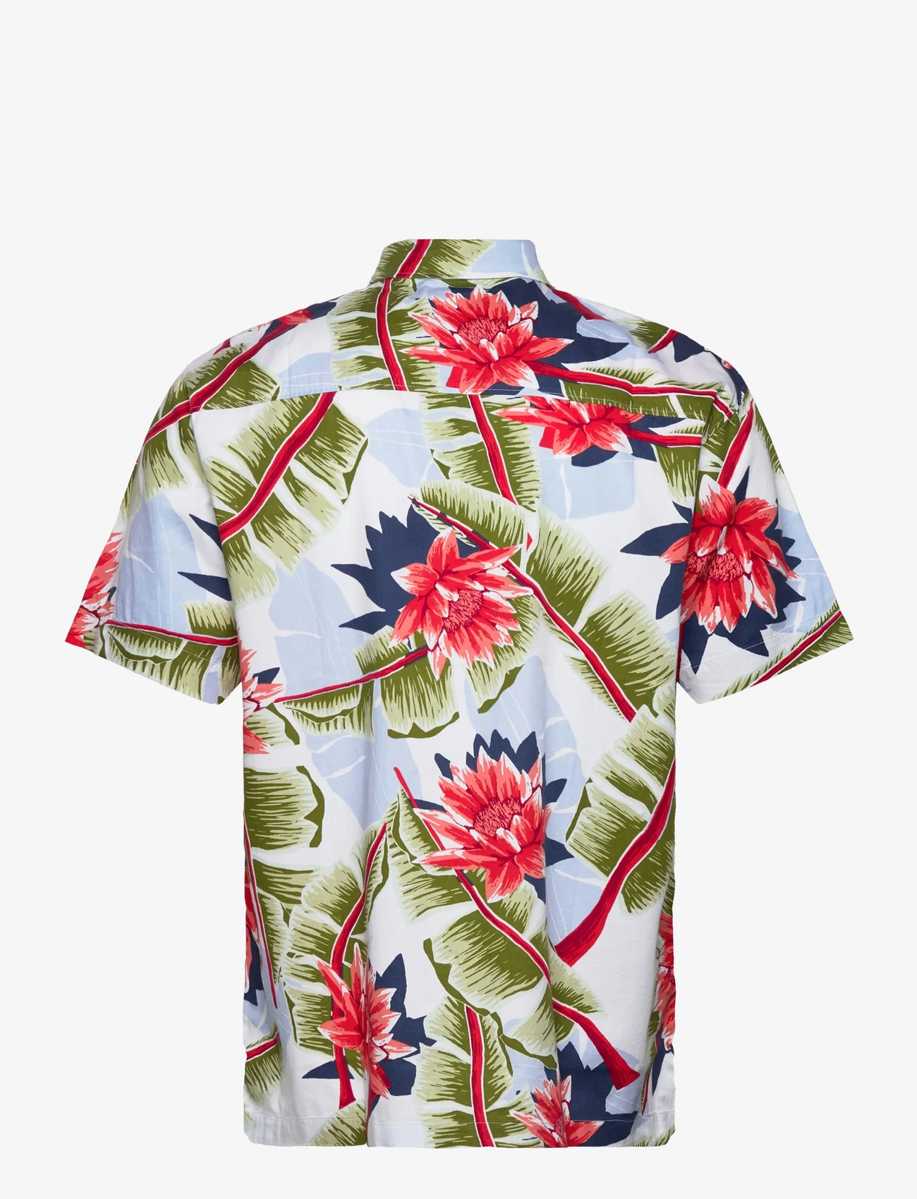 Superdry - VINTAGE HAWAIIAN S/S SHIRT - kortærmede t-shirts - optic banana leaf - 1