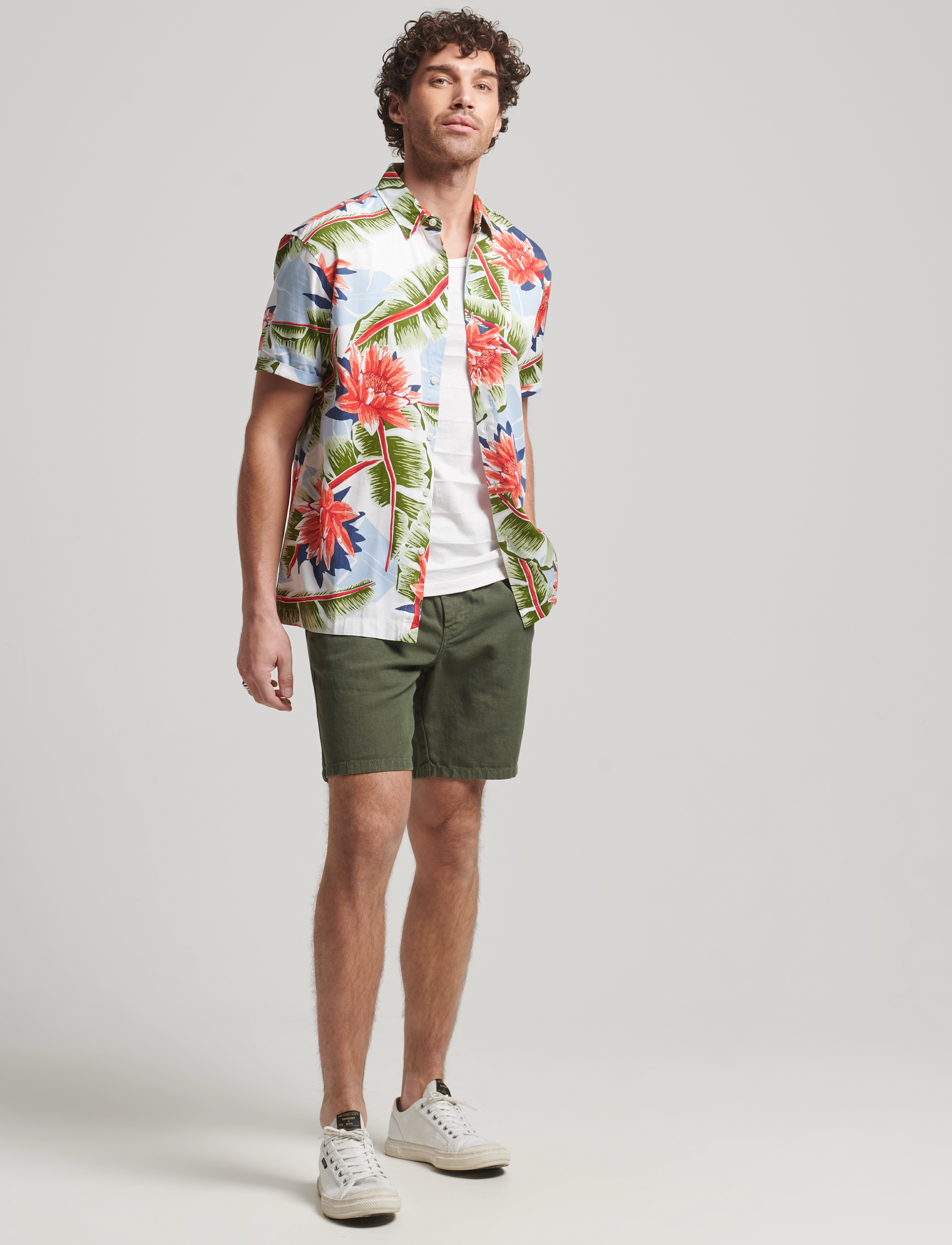 Superdry - VINTAGE HAWAIIAN S/S SHIRT - optic banana leaf - 2