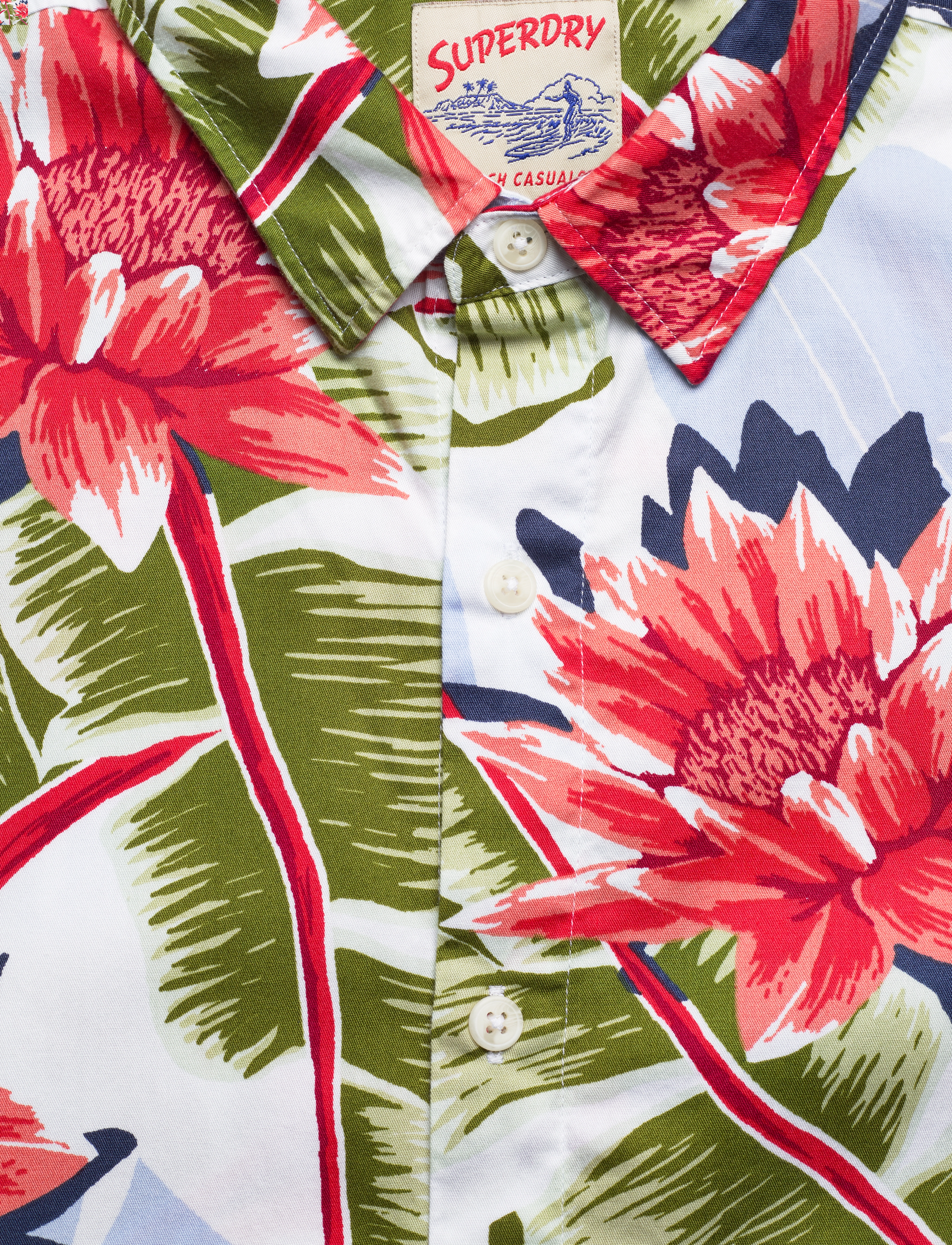 Superdry - VINTAGE HAWAIIAN S/S SHIRT - optic banana leaf - 3