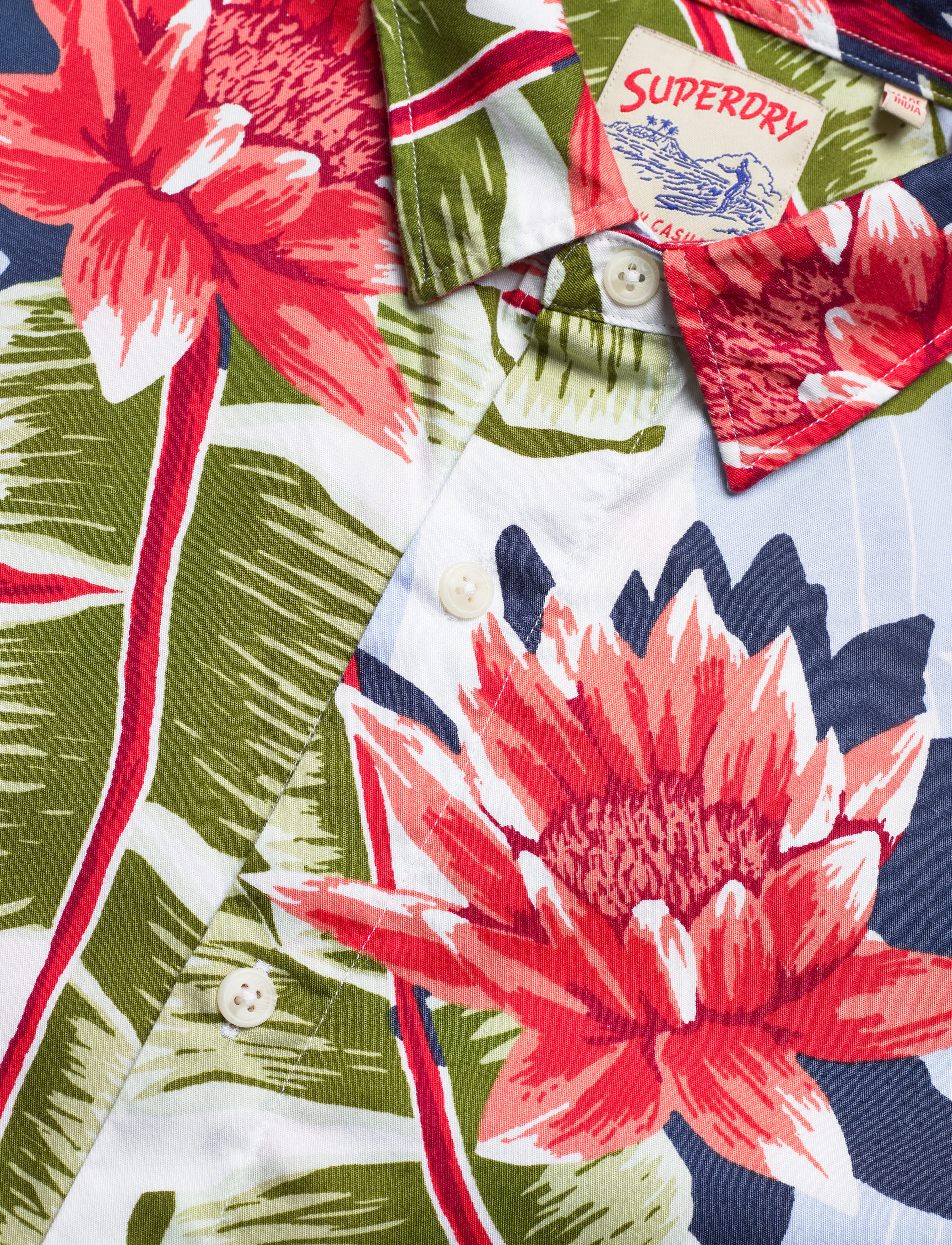 Superdry - VINTAGE HAWAIIAN S/S SHIRT - optic banana leaf - 4