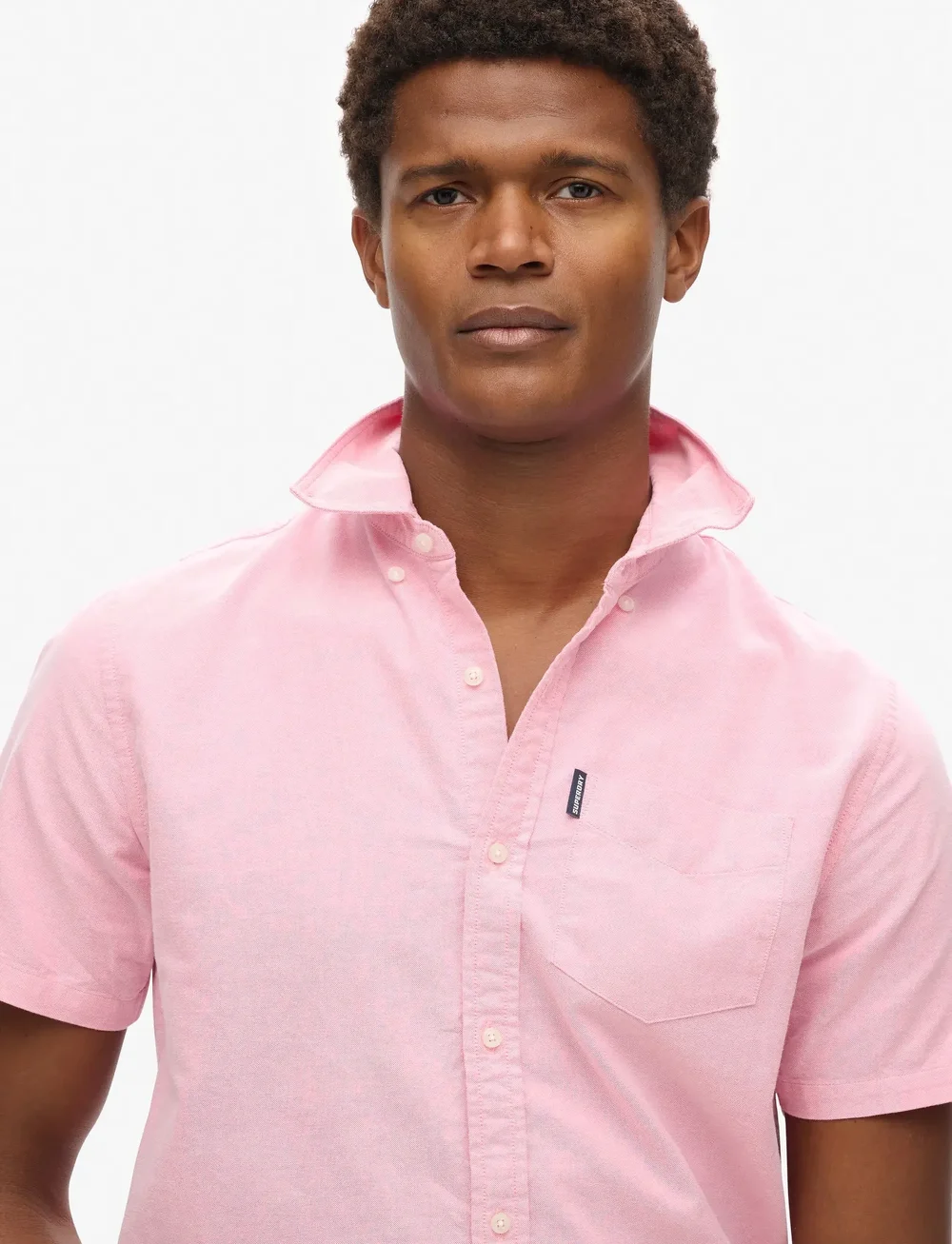 Superdry - VINTAGE OXFORD S/S SHIRT - oxford-skjortor - bright pink - 3