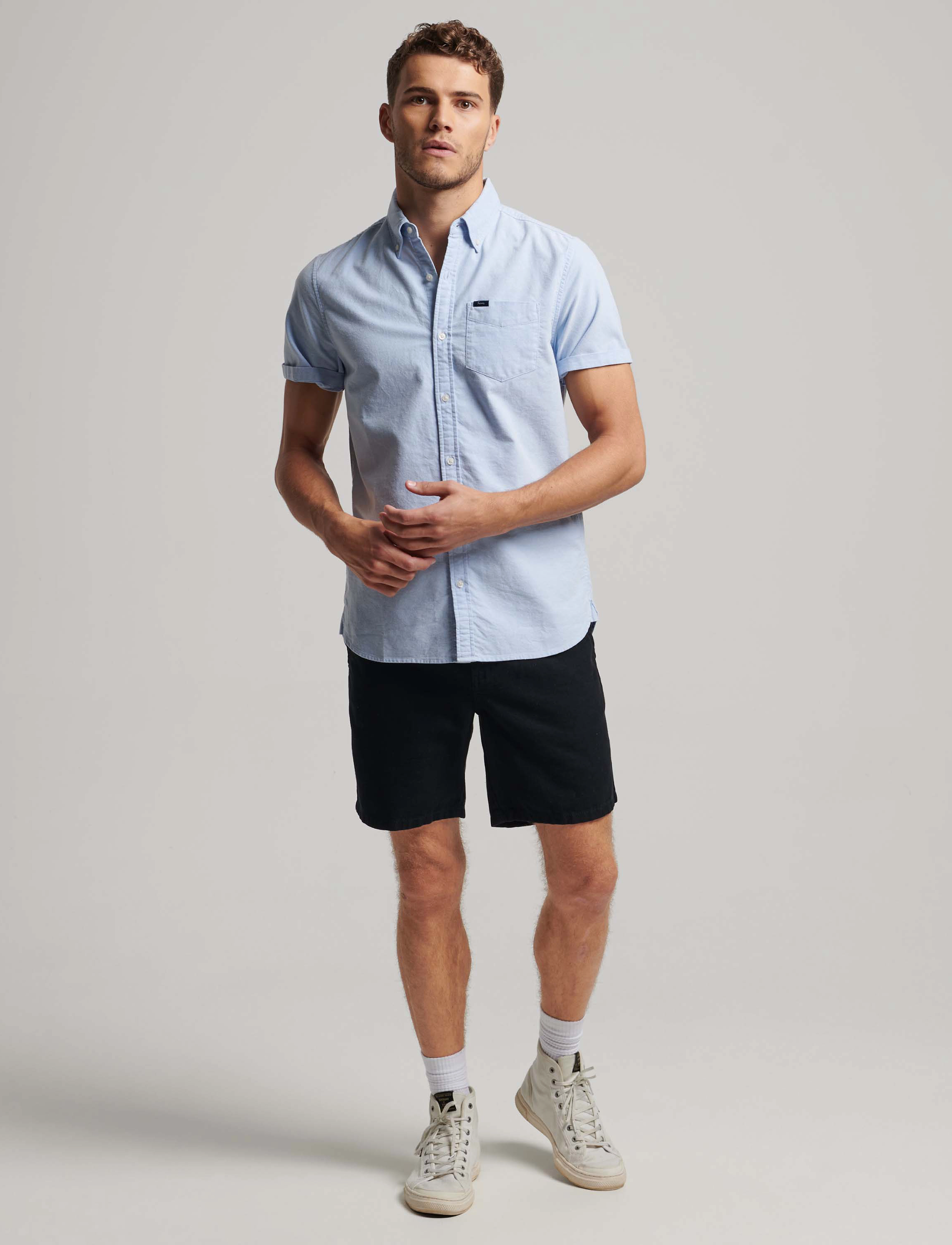 Superdry - VINTAGE OXFORD S/S SHIRT - oxford skjorter - classic blue - 3