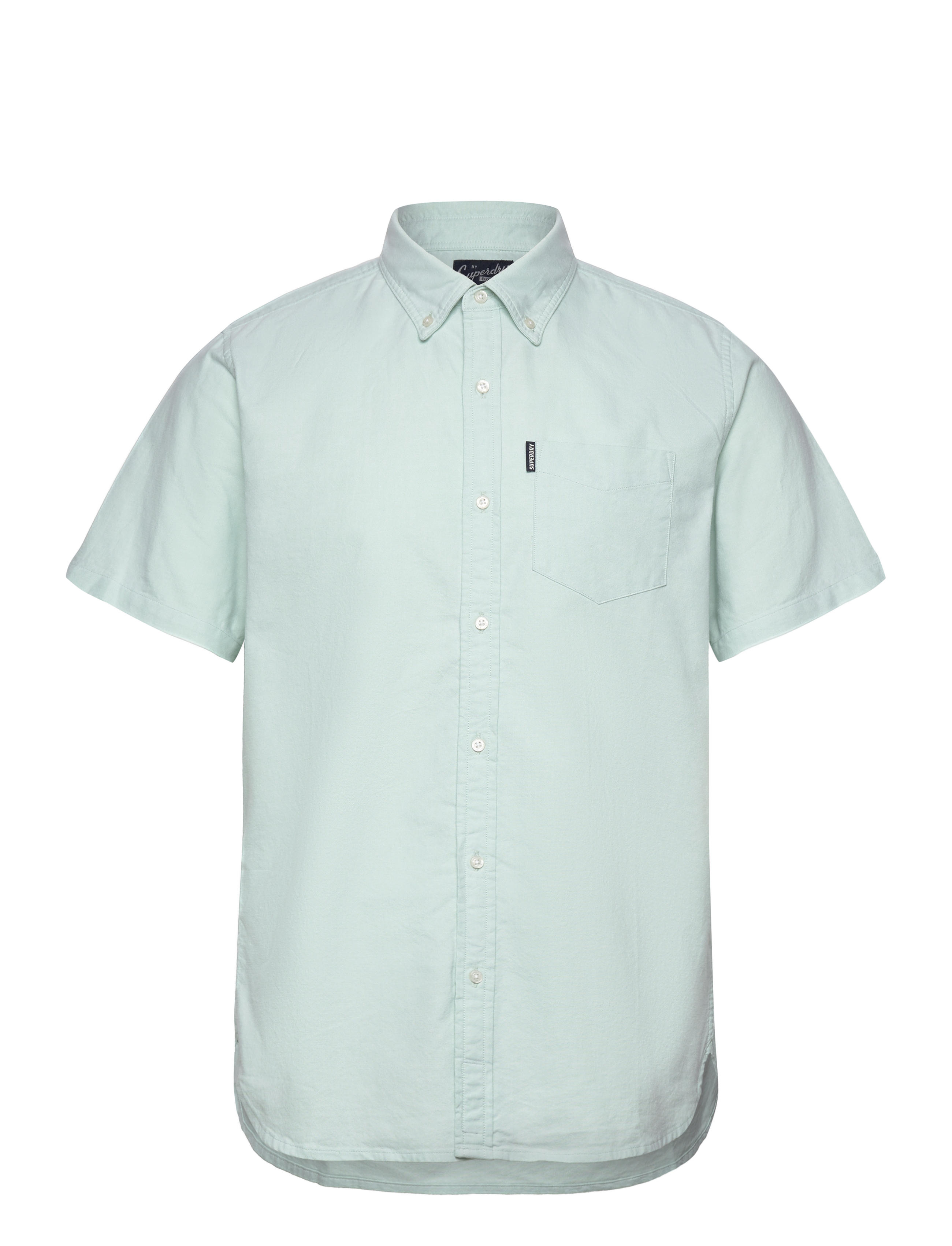 Superdry VINTAGE OXFORD S/S SHIRT - Basic skjorter - LIGHT GREEN / green