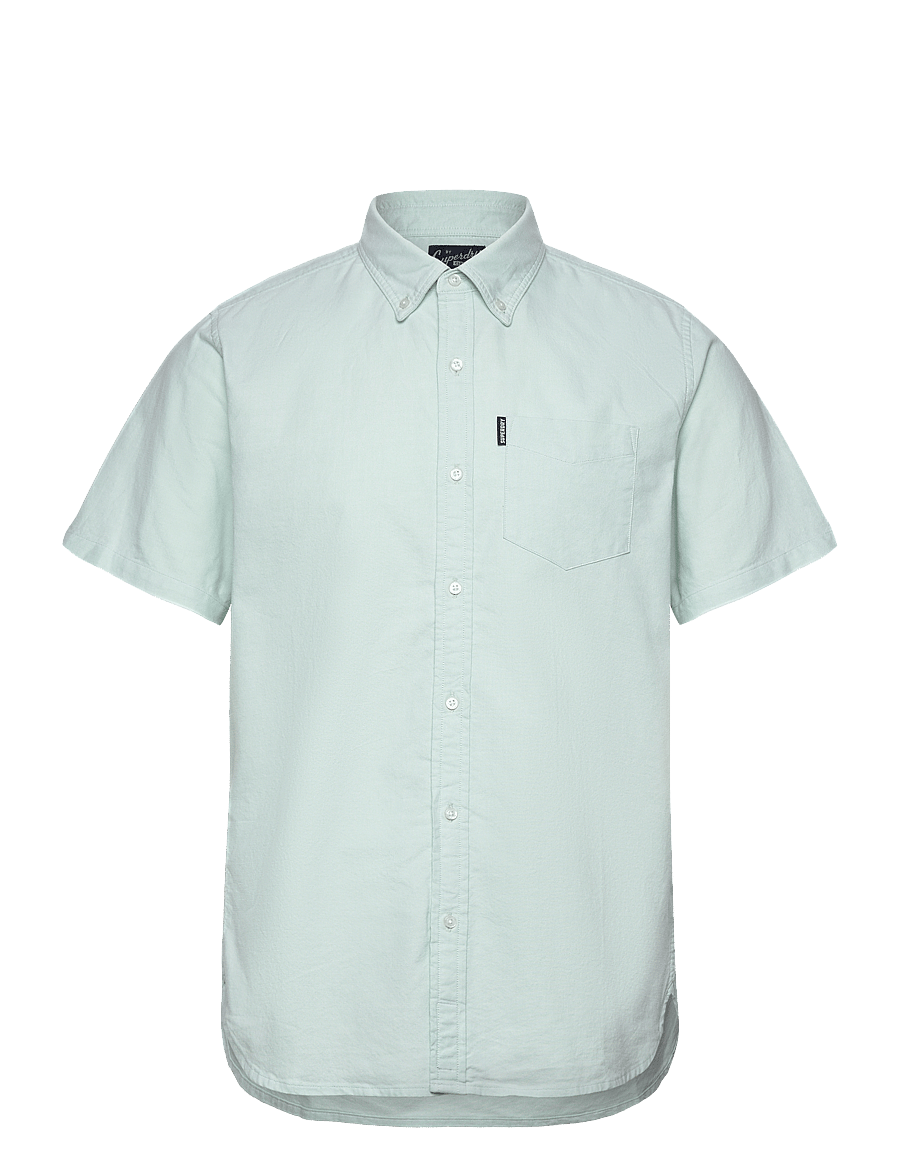 Superdry - VINTAGE OXFORD S/S SHIRT - oxford-hemden - light green - 1