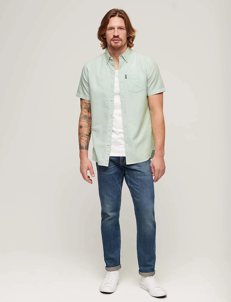 Superdry - VINTAGE OXFORD S/S SHIRT - oxford-hemden - light green - 3