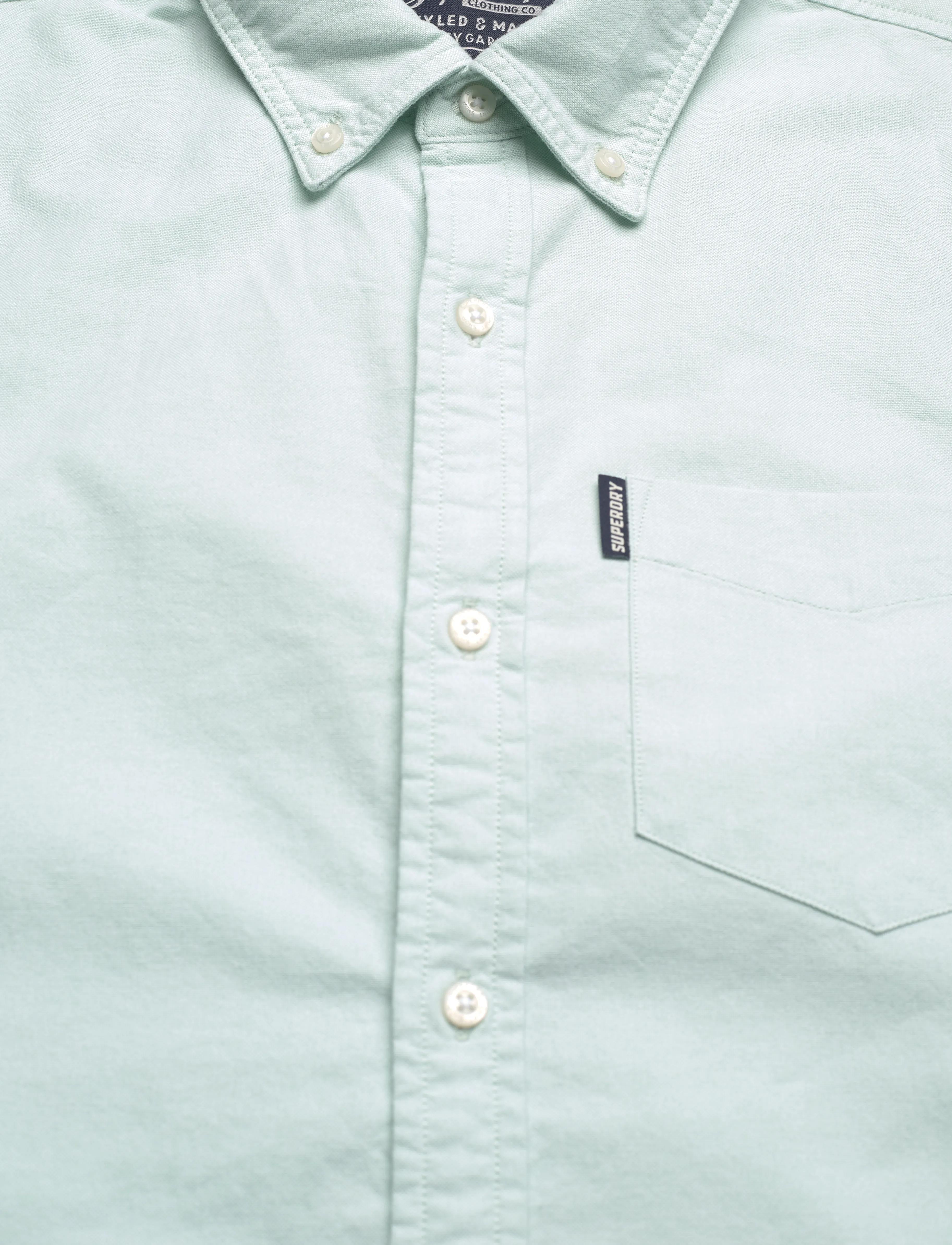 Superdry - VINTAGE OXFORD S/S SHIRT - oxford-hemden - light green - 4