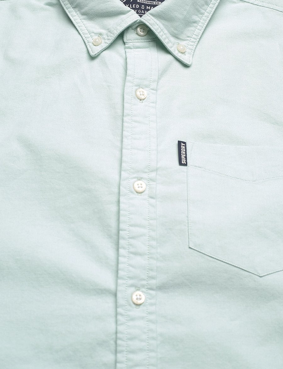 Superdry - VINTAGE OXFORD S/S SHIRT - oxford-hemden - light green - 4