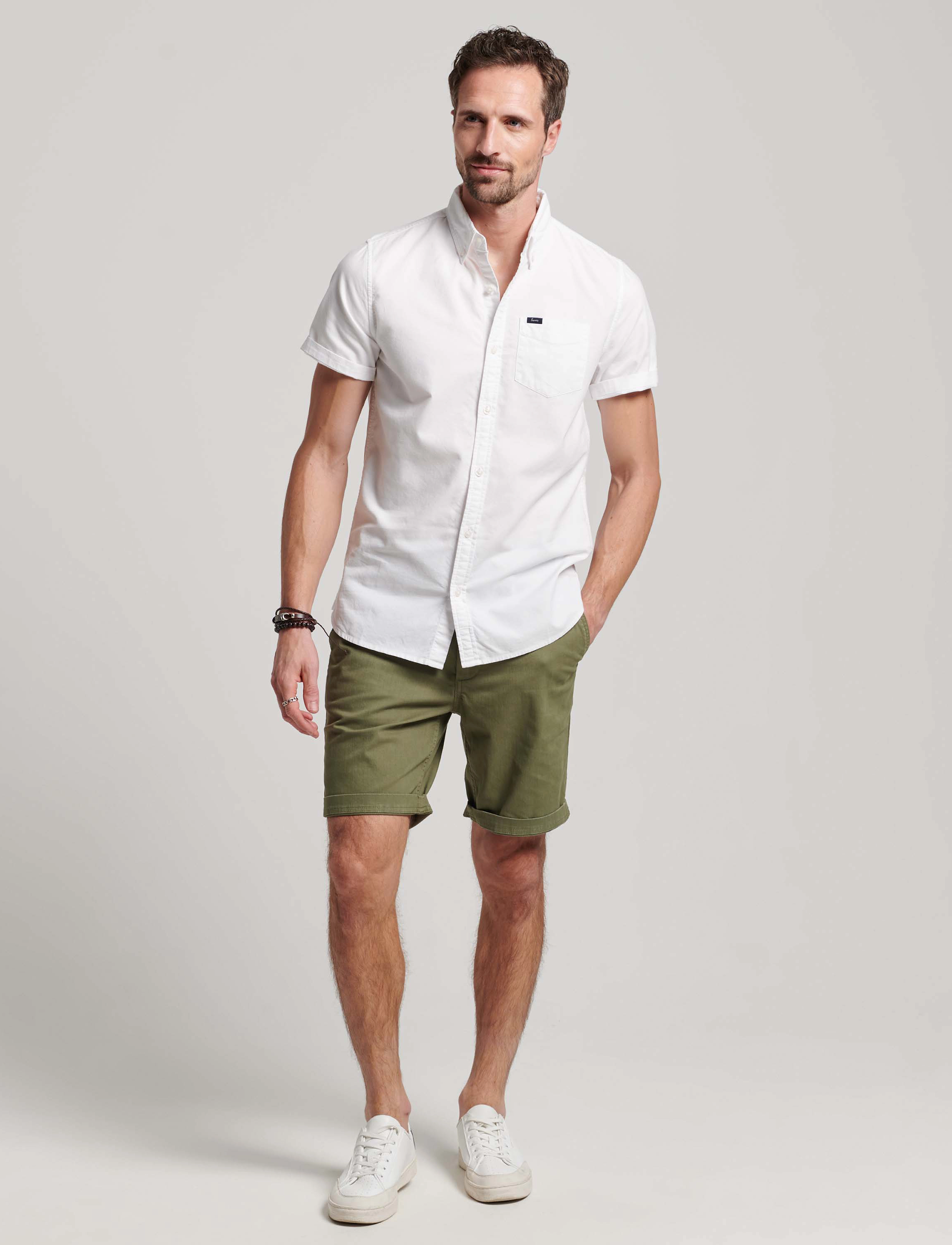 Superdry - VINTAGE OXFORD S/S SHIRT - oxford skjorter - optic - 3