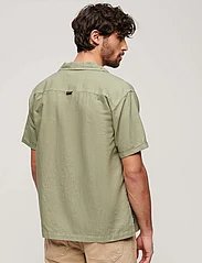 Superdry - VINTAGE RESORT S/S SHIRT - linen shirts - light khaki green - 3