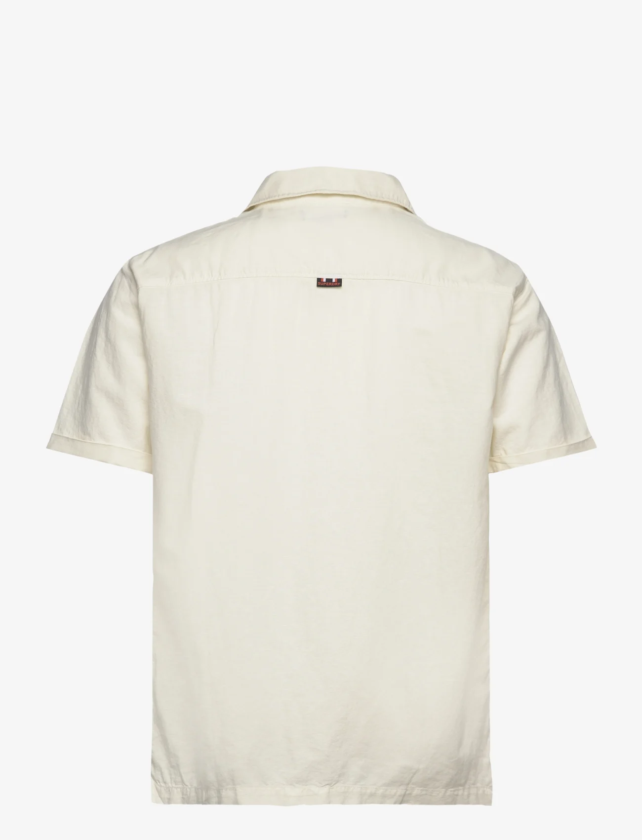 Superdry - VINTAGE RESORT S/S SHIRT - linen shirts - off white - 1