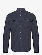 VINTAGE CORD WESTERN SHIRT - ECLIPSE NAVY