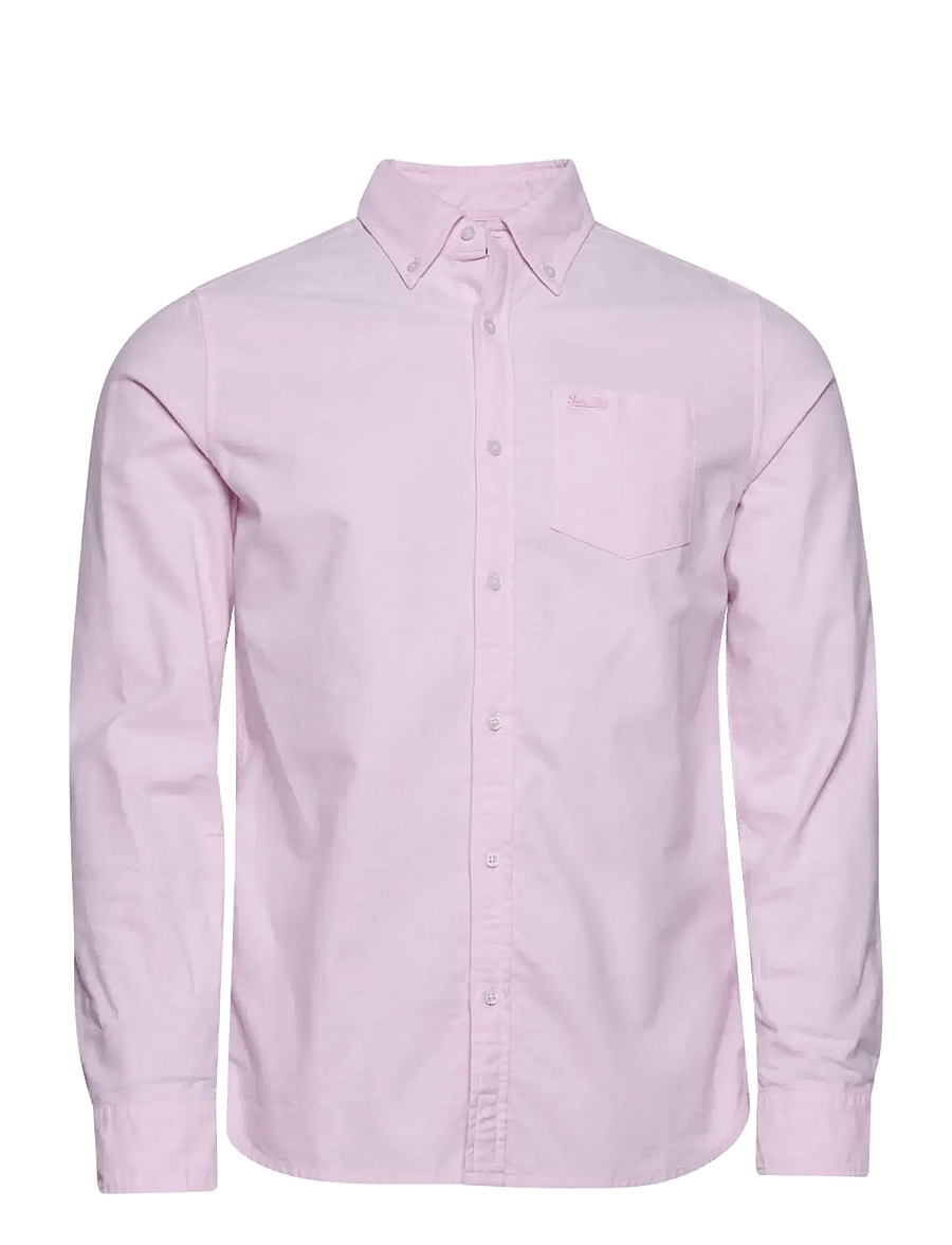 Superdry - COTTON L/S OXFORD SHIRT - oxford shirts - city pink - 1