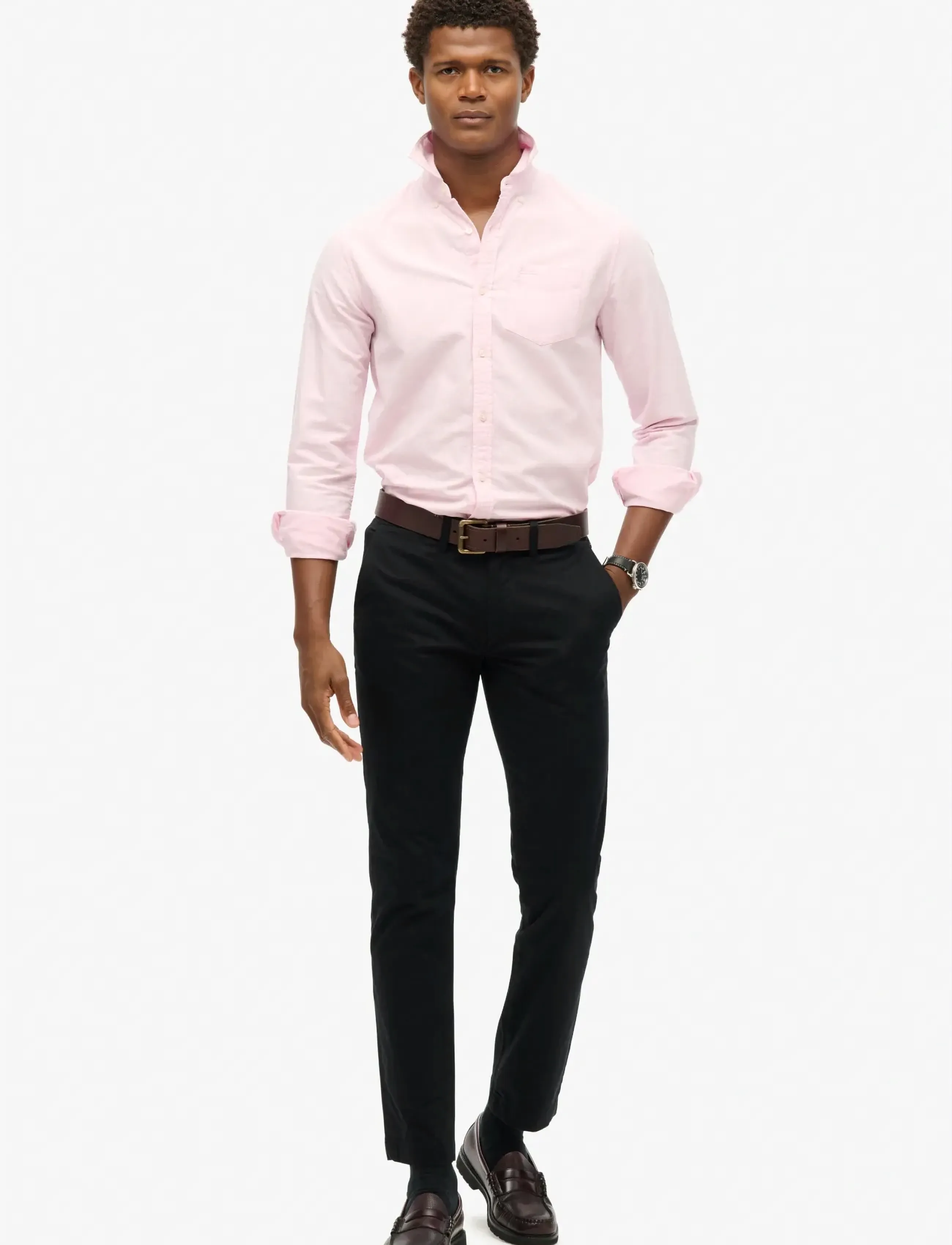Superdry - COTTON L/S OXFORD SHIRT - oxford-hemden - city pink - 3