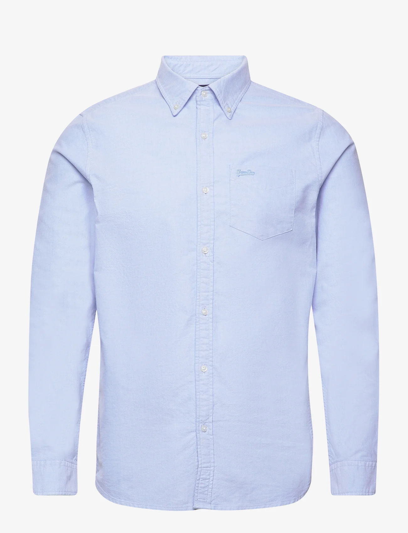 Superdry - COTTON L/S OXFORD SHIRT - oxford skjorter - classic blue oxford - 0