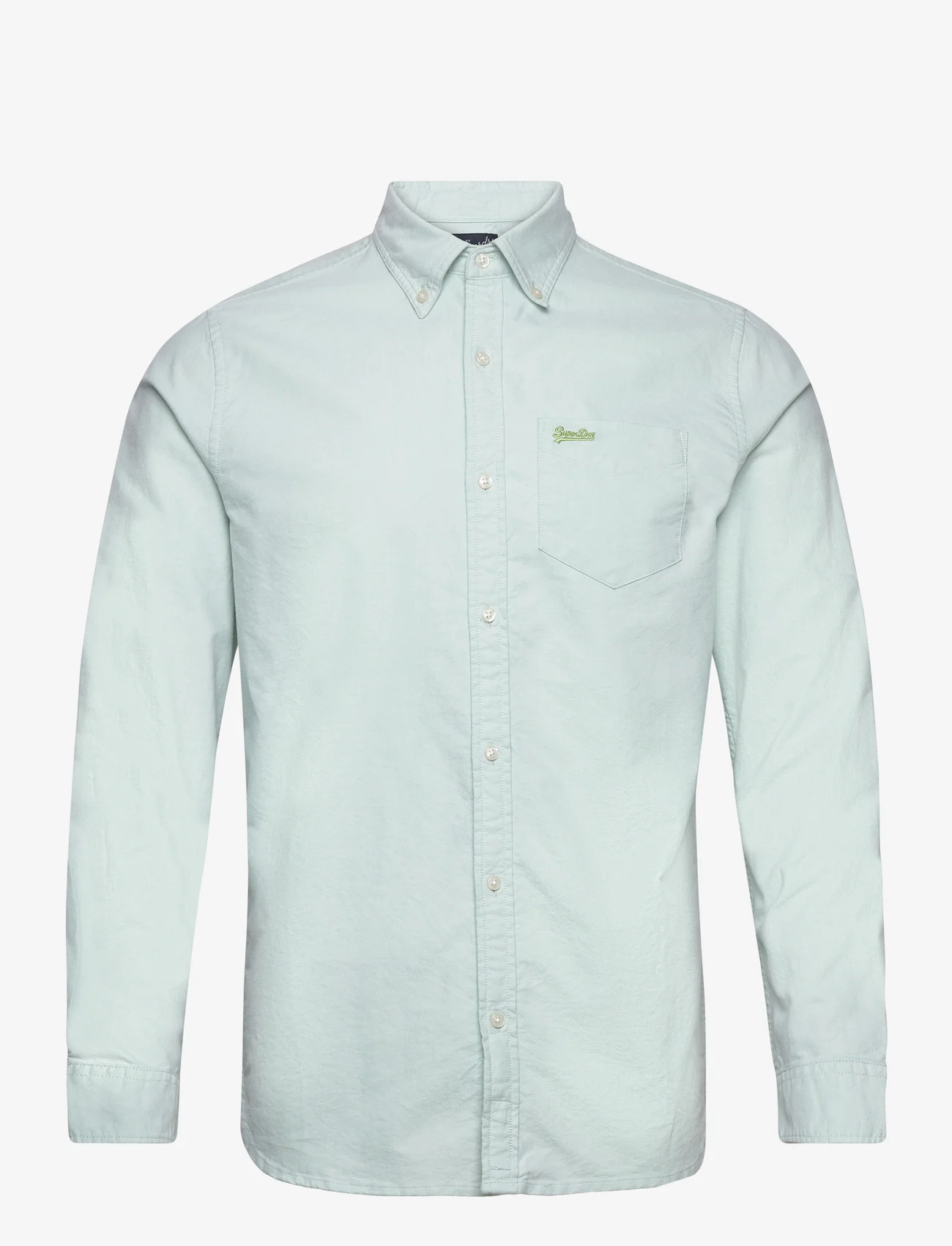 Superdry - COTTON L/S OXFORD SHIRT - oksfordo marškiniai - light green - 0