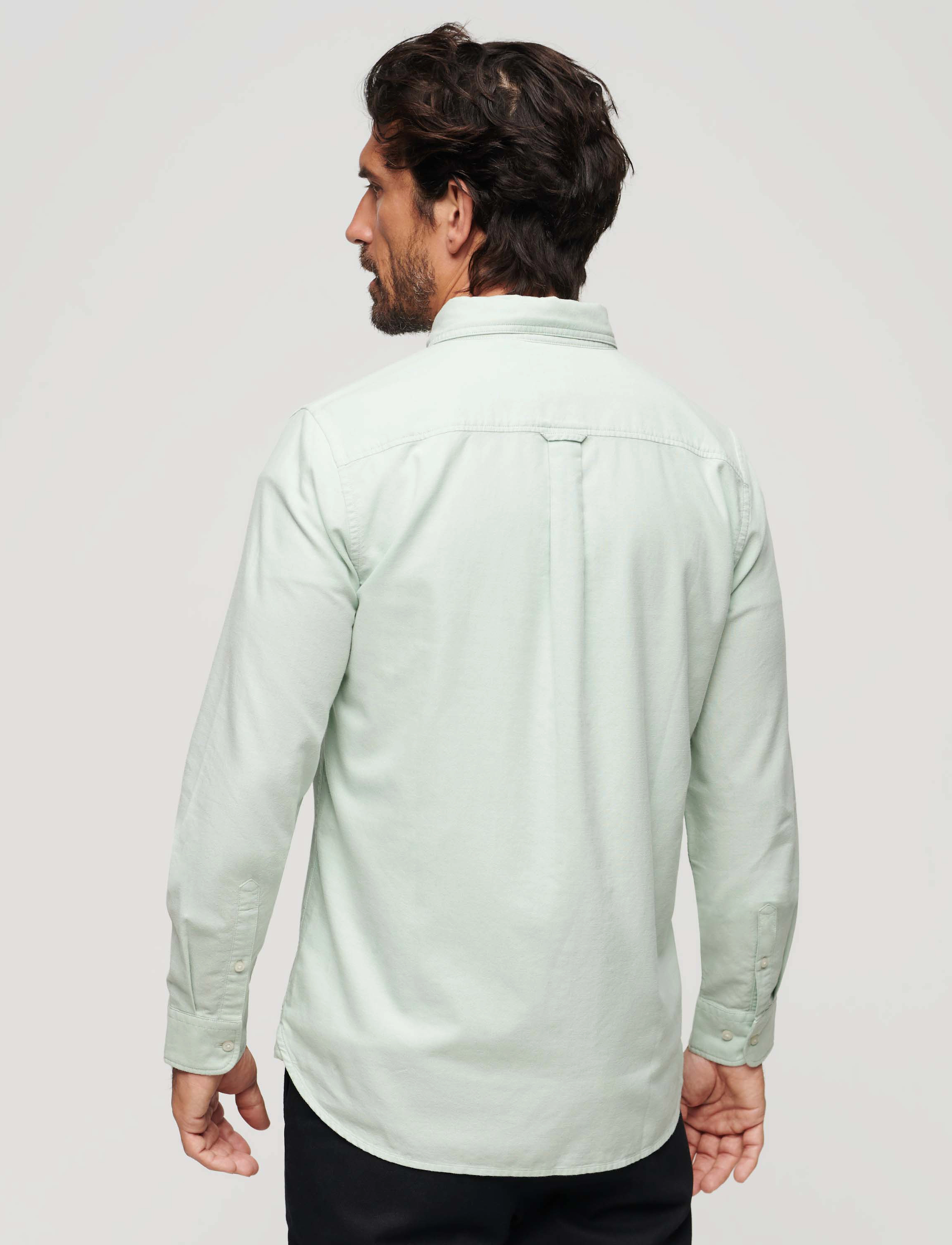 Superdry - COTTON L/S OXFORD SHIRT - oxford skjorter - light green - 3