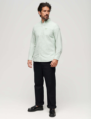Superdry - COTTON L/S OXFORD SHIRT - oksfordo marškiniai - light green - 6