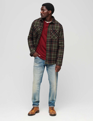 Superdry - MERCHANT QUILTED OVERSHIRT - miesten - rifle green check - 3