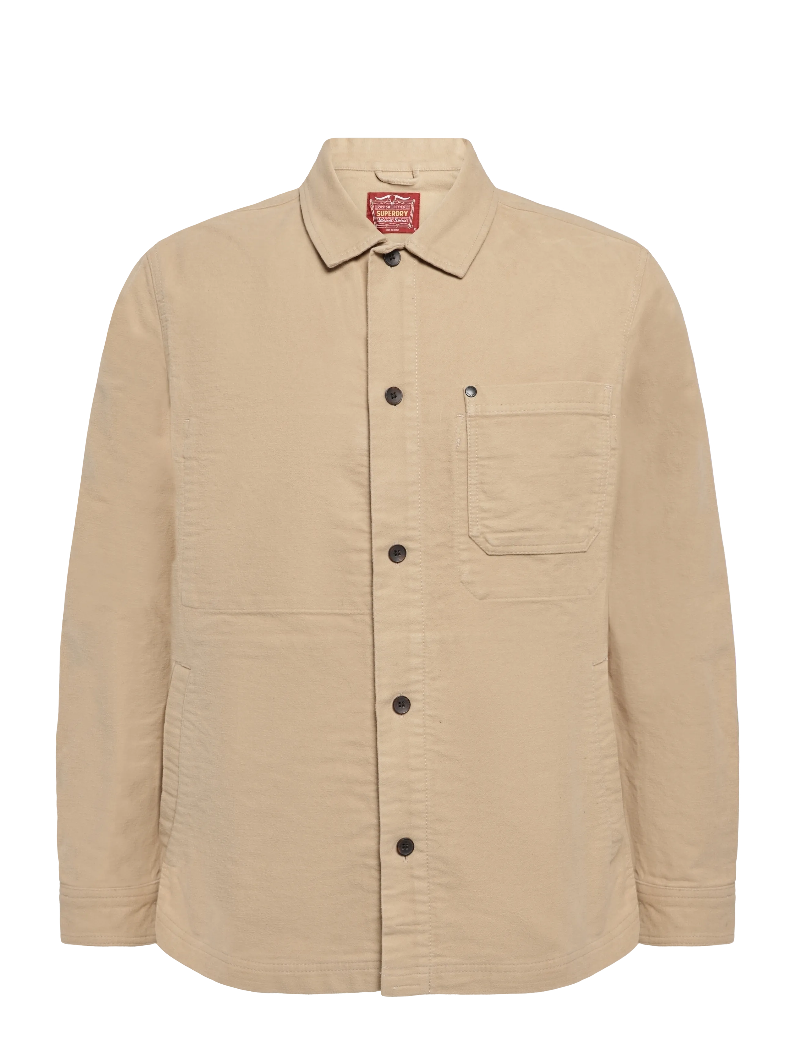 Superdry MERCHANT MOLESKIN OVERSHIRT - Kleidung - CANYON BEIGE / beige