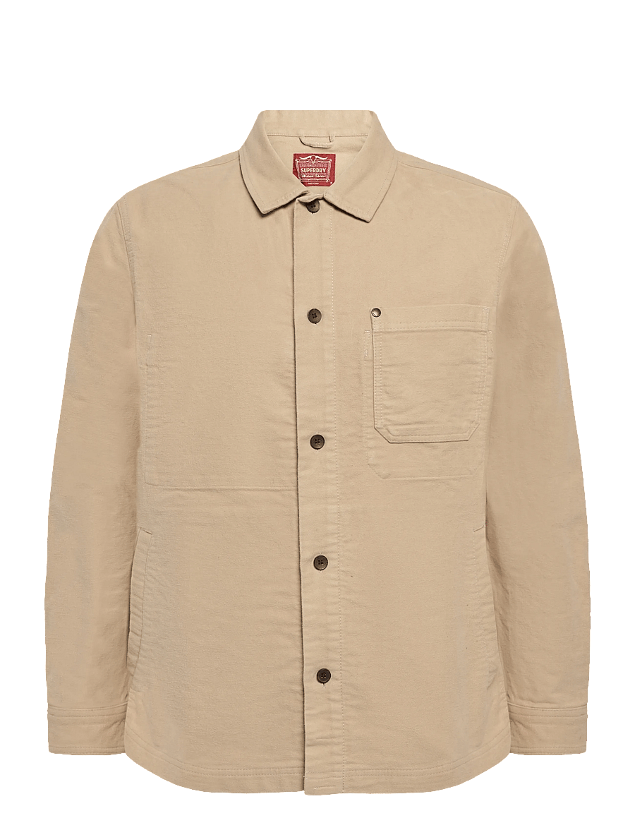 Superdry - MERCHANT MOLESKIN OVERSHIRT - herbstjacken - canyon beige - 1