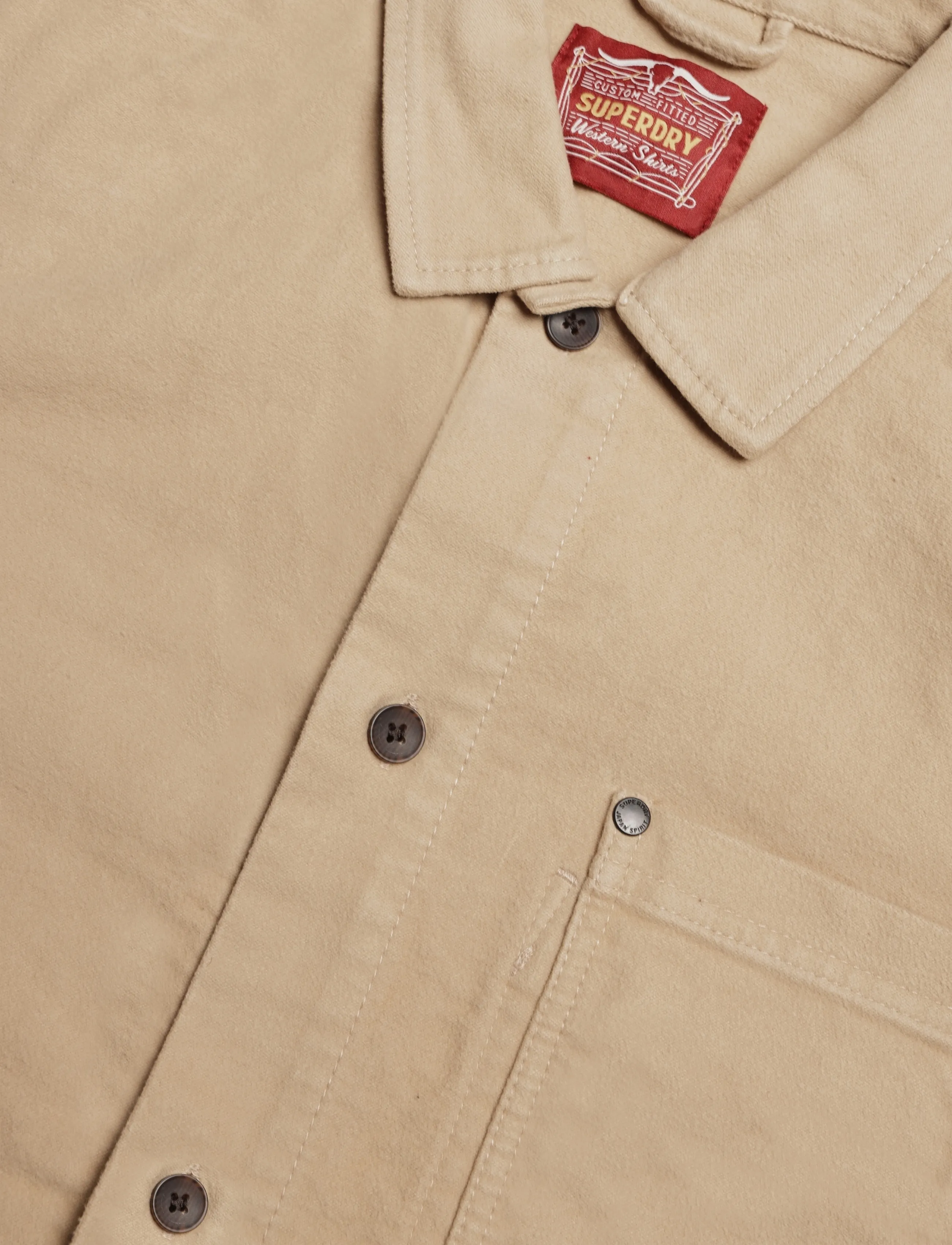 Superdry - MERCHANT MOLESKIN OVERSHIRT - herbstjacken - canyon beige - 5