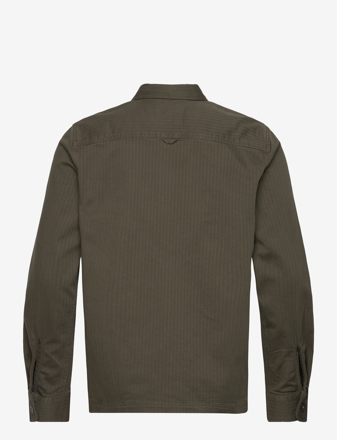 Superdry - MERCHANT HERRINGBONE OVERSHIRT - efterårstøj - olive khaki - 1