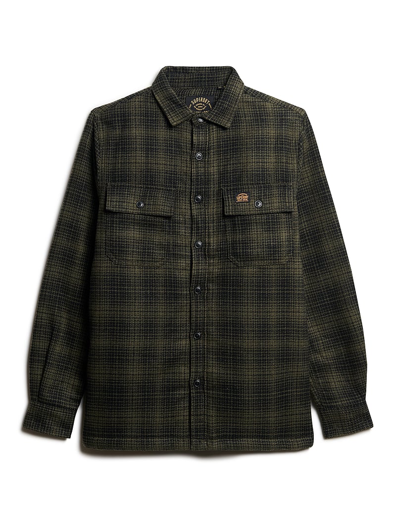 Superdry - WOOL MILLER OVERSHIRT - kollektionen - haze ombre olive - 1