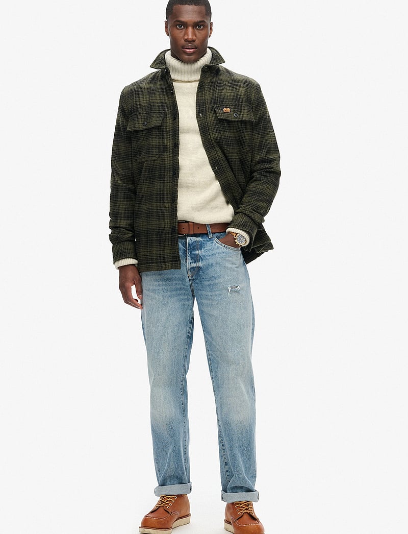 Superdry - WOOL MILLER OVERSHIRT - kollektionen - haze ombre olive - 2