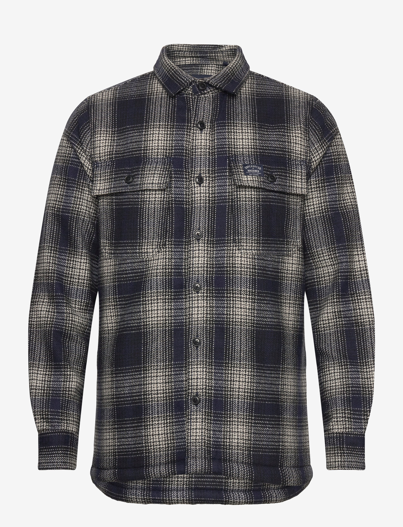 Superdry - WOOL MILLER OVERSHIRT - kollektsioonid - over ombre navy - 1