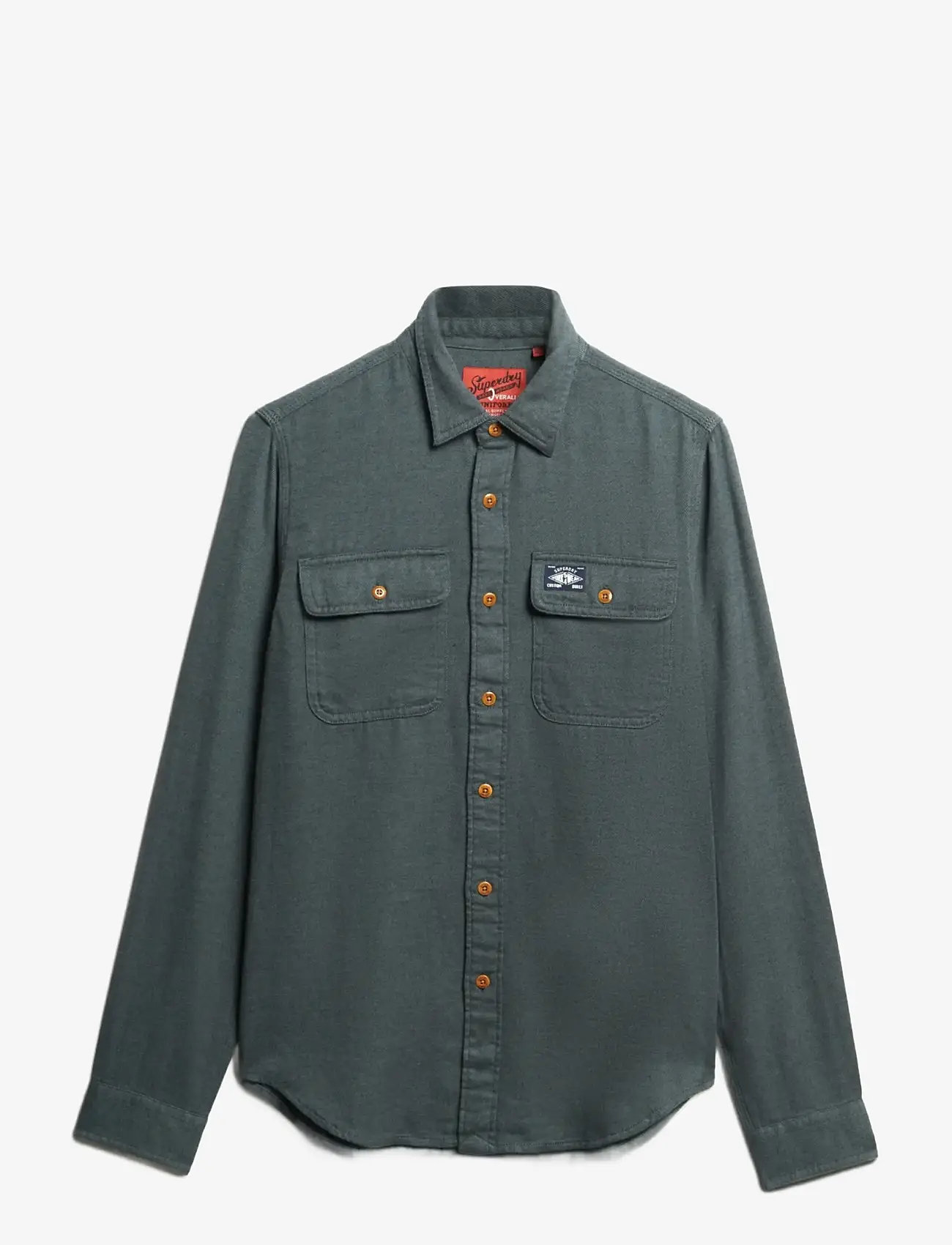 Superdry - FLANNEL WORKWEAR SHIRT - flanellipaidat - balsam green - 1