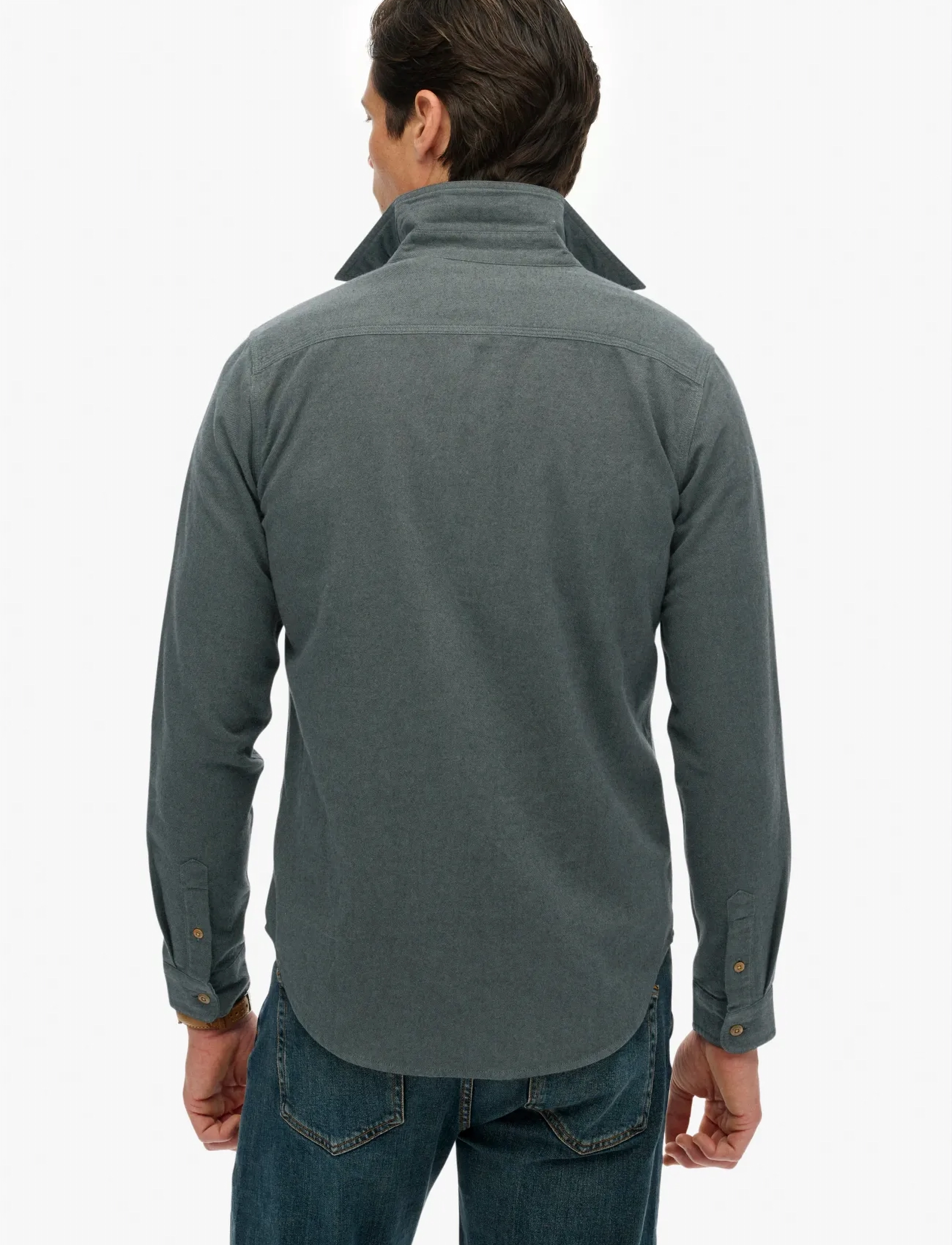 Superdry - FLANNEL WORKWEAR SHIRT - flanellskjortor - balsam green - 4