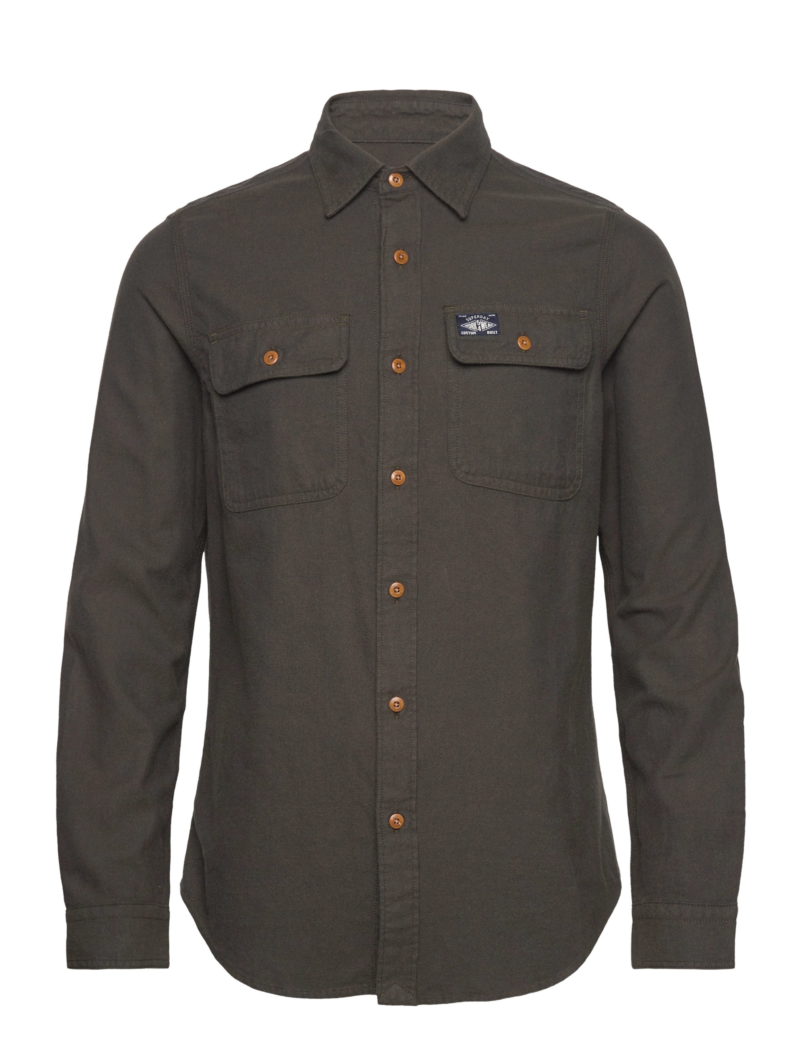 FLANNEL WORKWEAR SHIRT - CHIVE GREEN