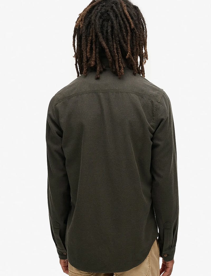 Superdry - FLANNEL WORKWEAR SHIRT - flanellipaidat - chive green - 5