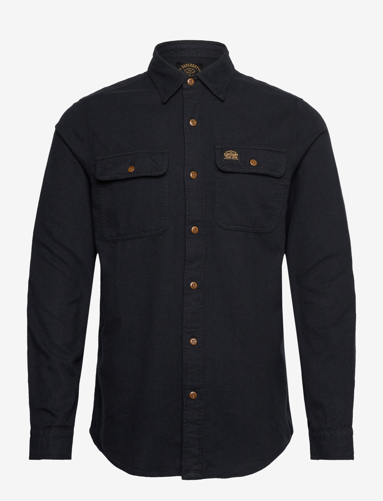 Superdry - FLANNEL WORKWEAR SHIRT - flannel shirts - jet black - 1