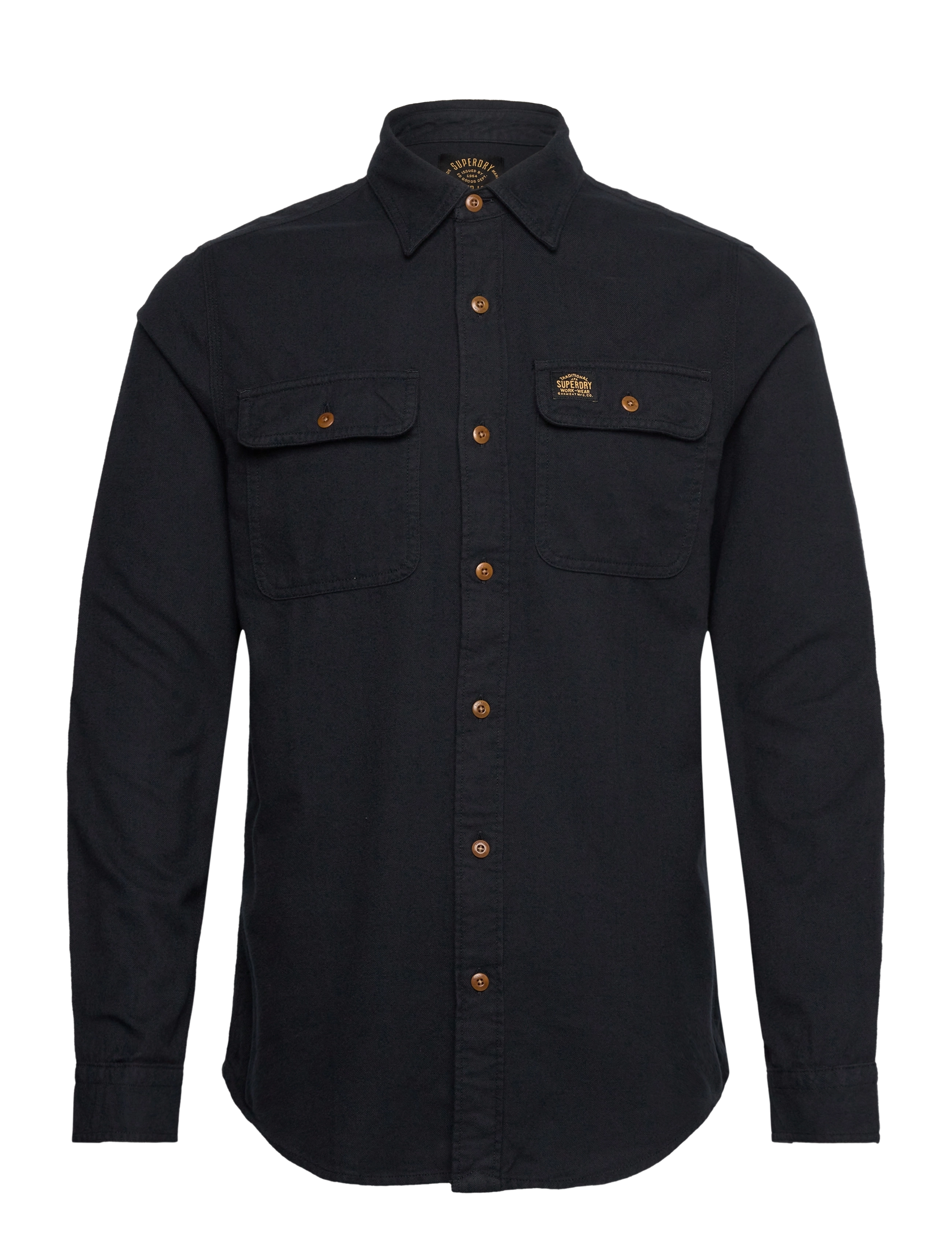FLANNEL WORKWEAR SHIRT - JET BLACK