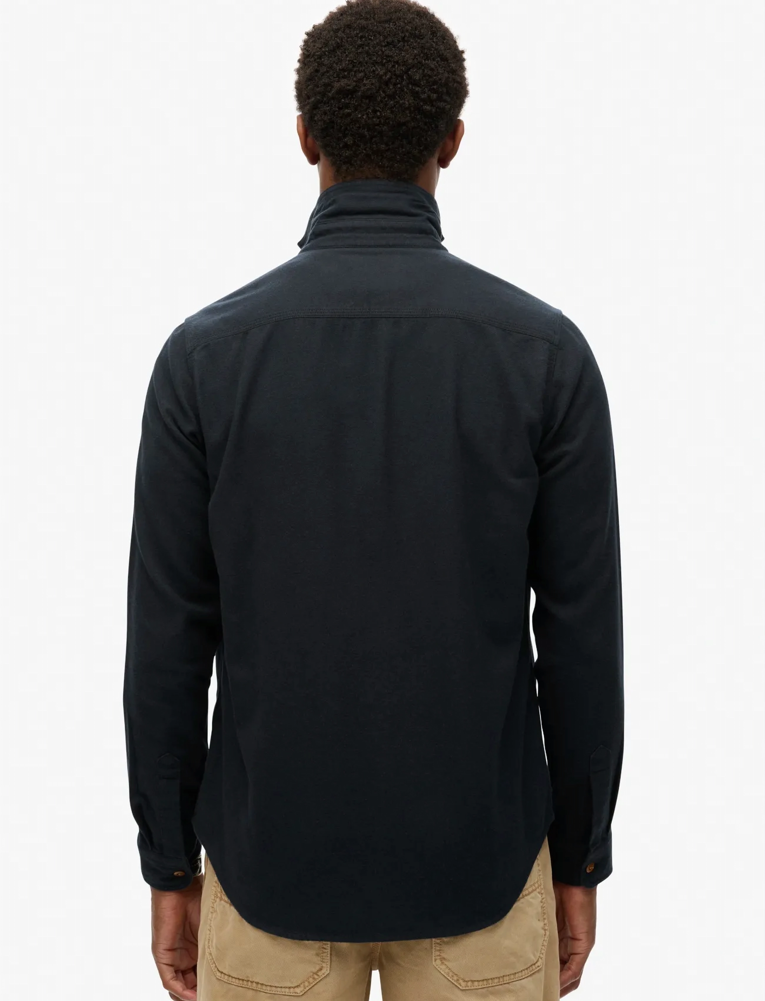 Superdry - FLANNEL WORKWEAR SHIRT - flanellskjortor - jet black - 4