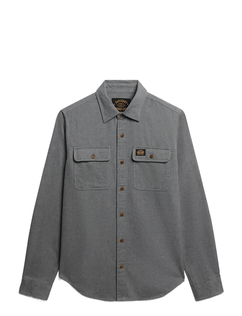 Superdry - FLANNEL WORKWEAR SHIRT - flanell-hemden - pearl blue - 1