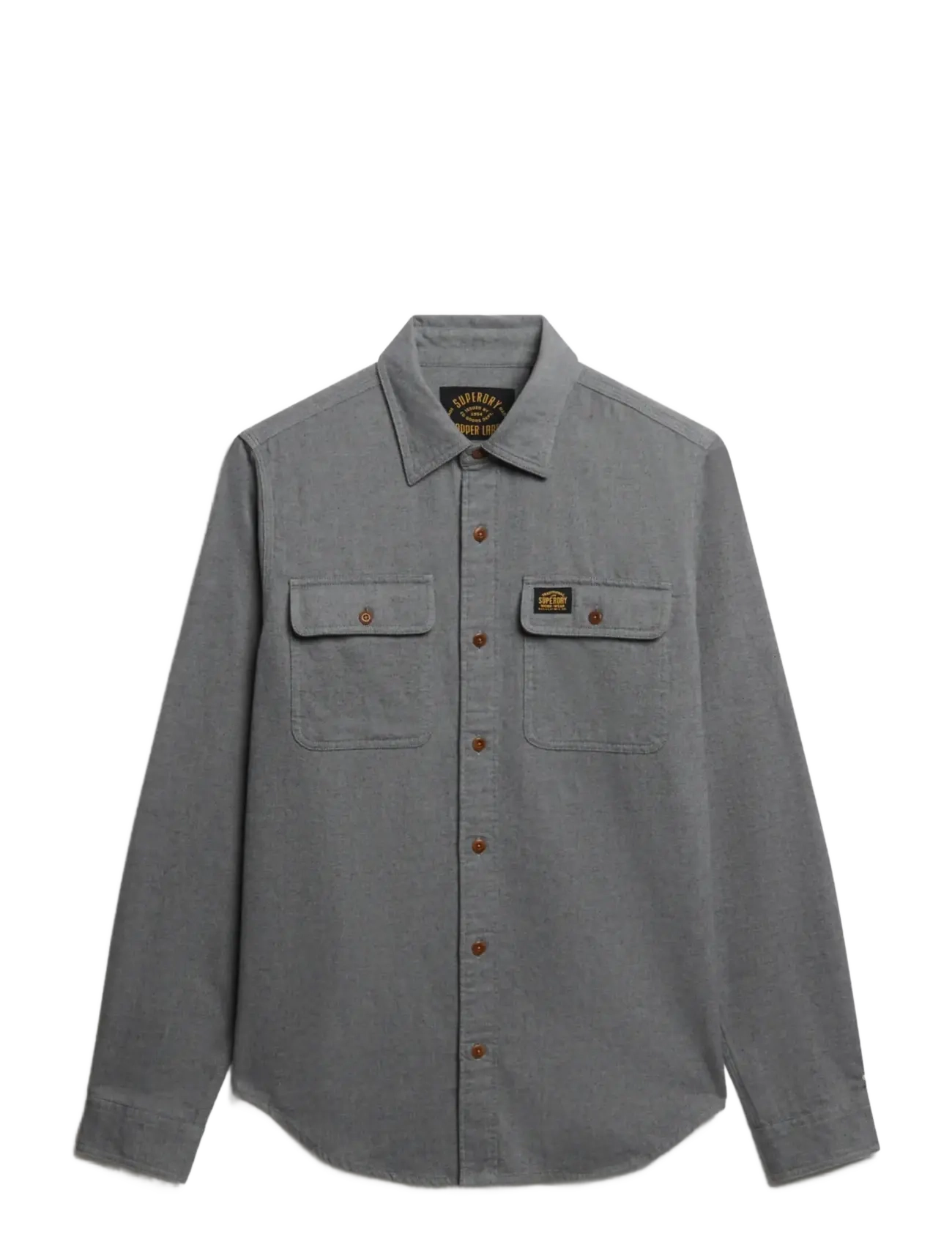 Superdry FLANNEL WORKWEAR SHIRT - Overshirts - PEARL BLUE / grey