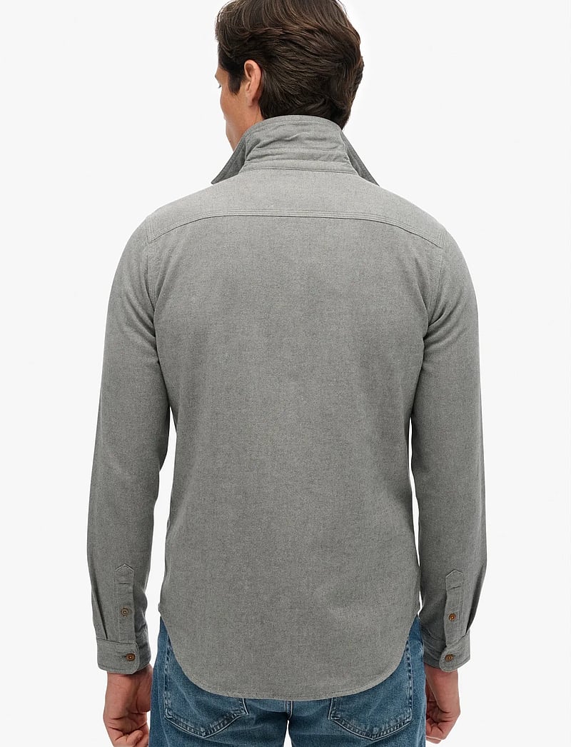 Superdry - FLANNEL WORKWEAR SHIRT - flanell-hemden - pearl blue - 5