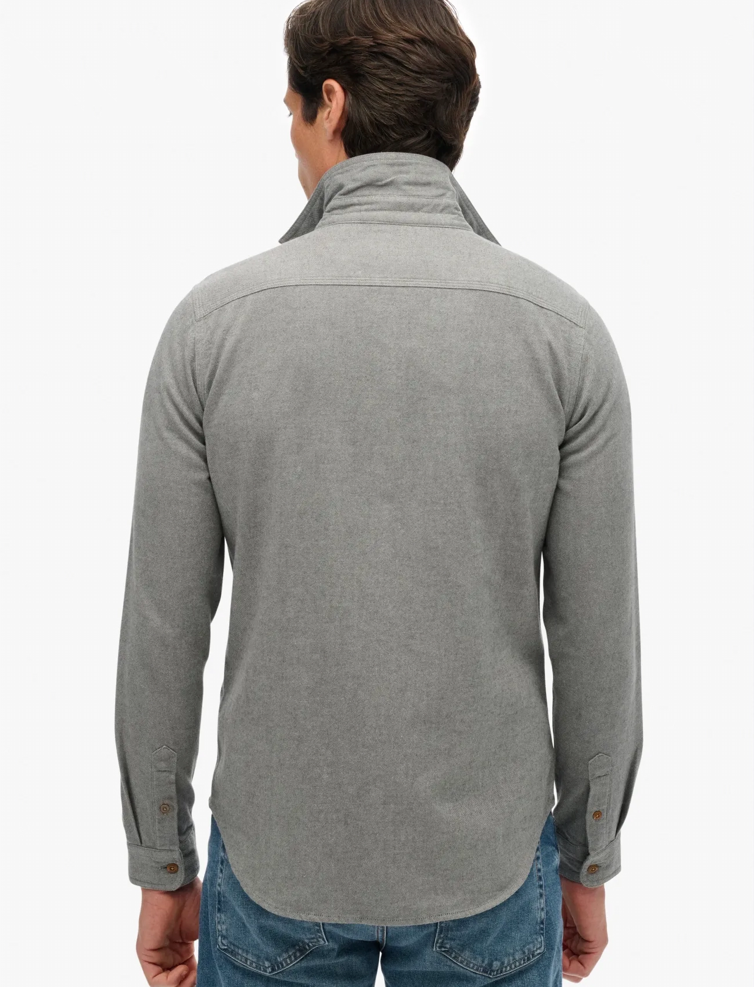 Superdry - FLANNEL WORKWEAR SHIRT - sünnipäevakingitused - pearl blue - 5